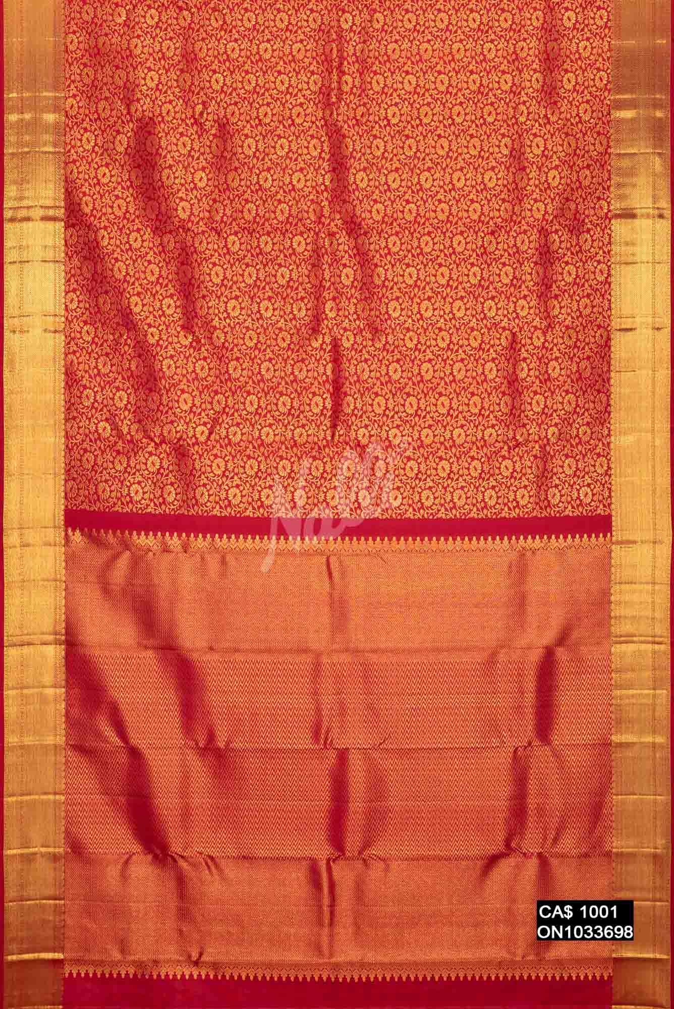 Red Kanchipuram Silk Saree