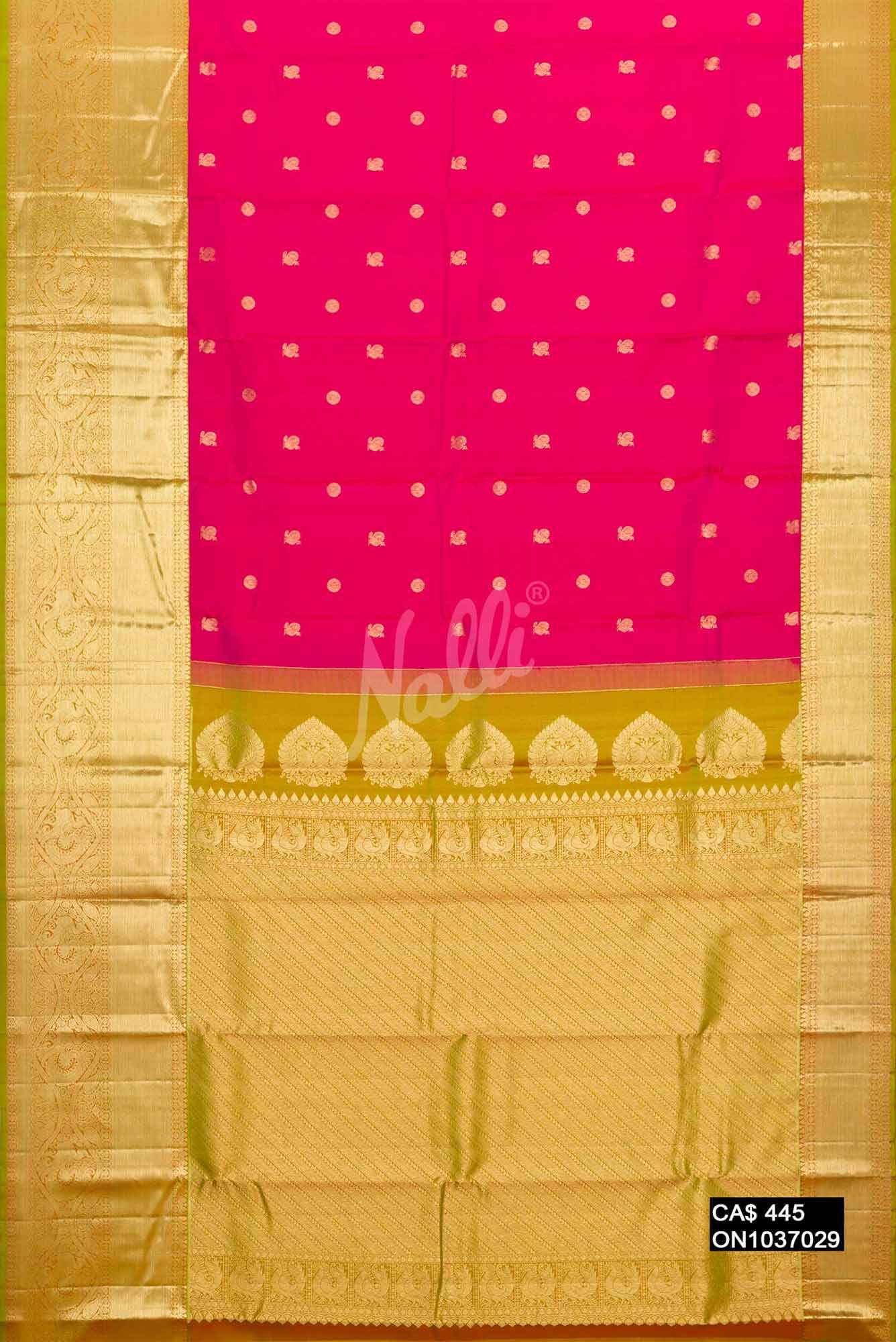 Pink Kanchipuram Silk Saree