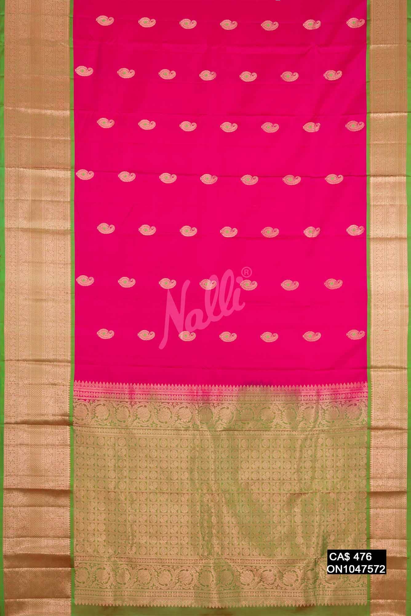 Pink Kanchipuram Silk Saree