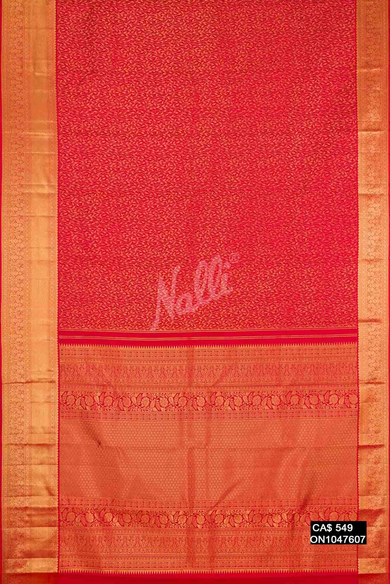 Red Kanchipuram Silk Saree