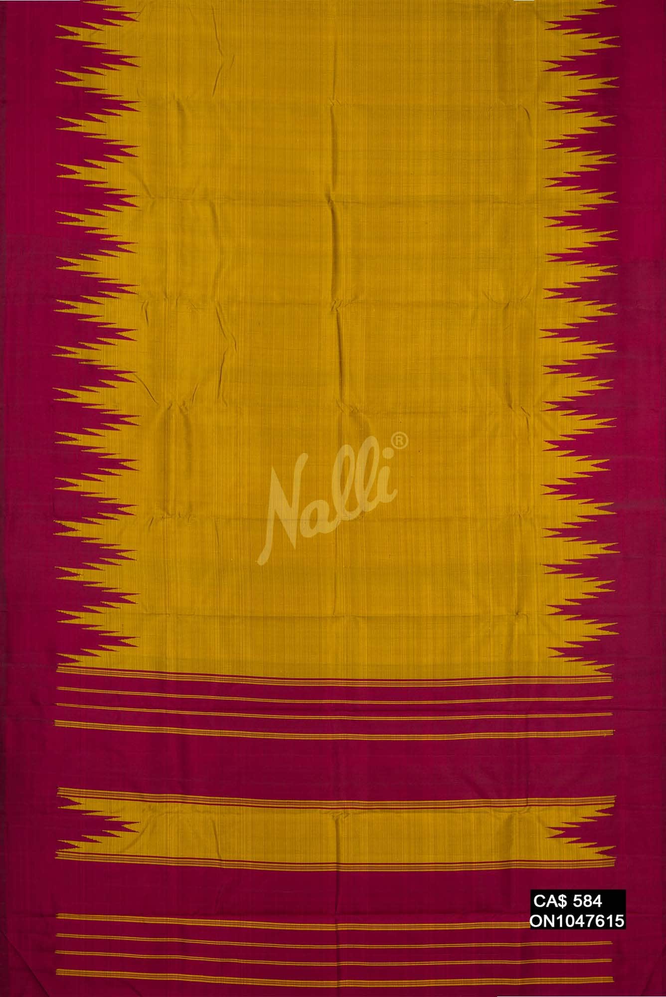 Mehandi Green Kanchipuram Silk Saree