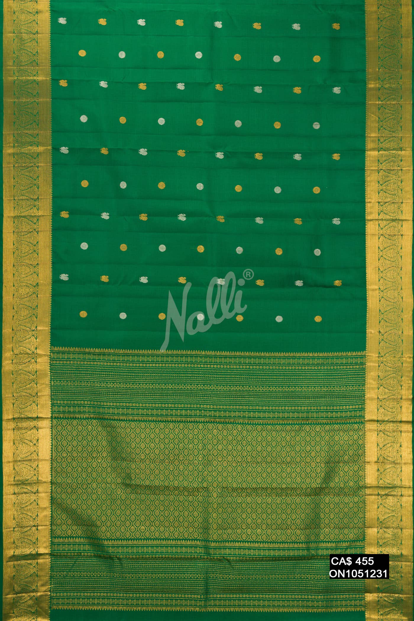Green Kanchipuram Silk Saree