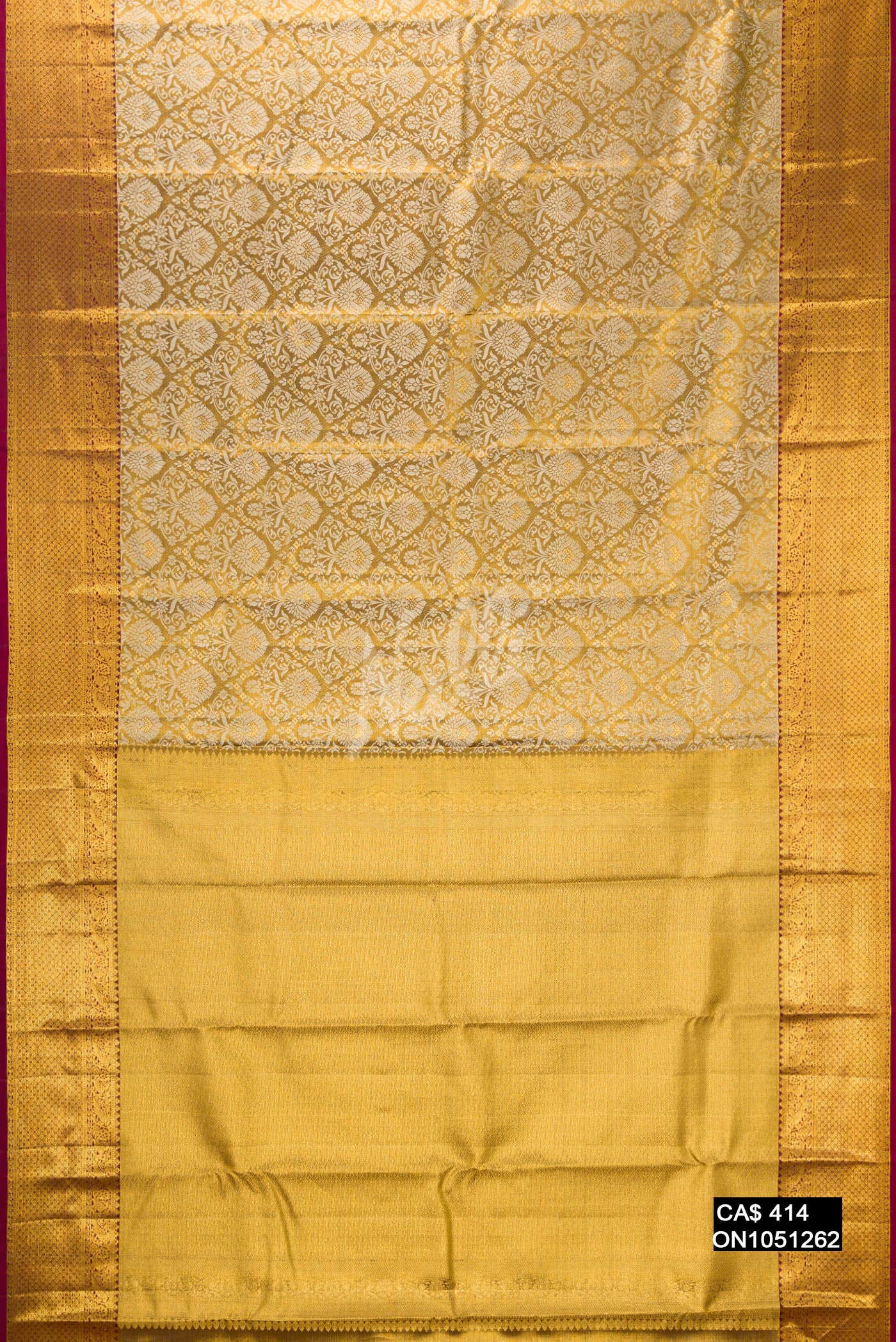 Gold Kanchipuram Tissue Silk Saree