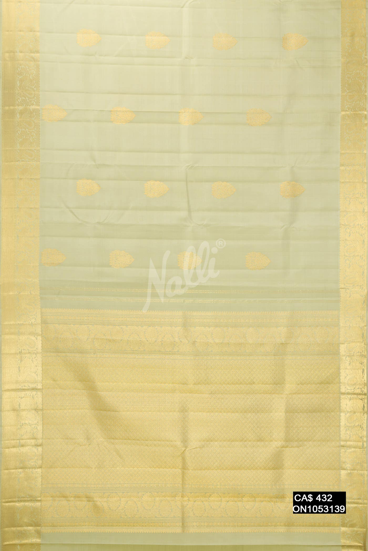 Light Green Kanchipuram Silk Saree