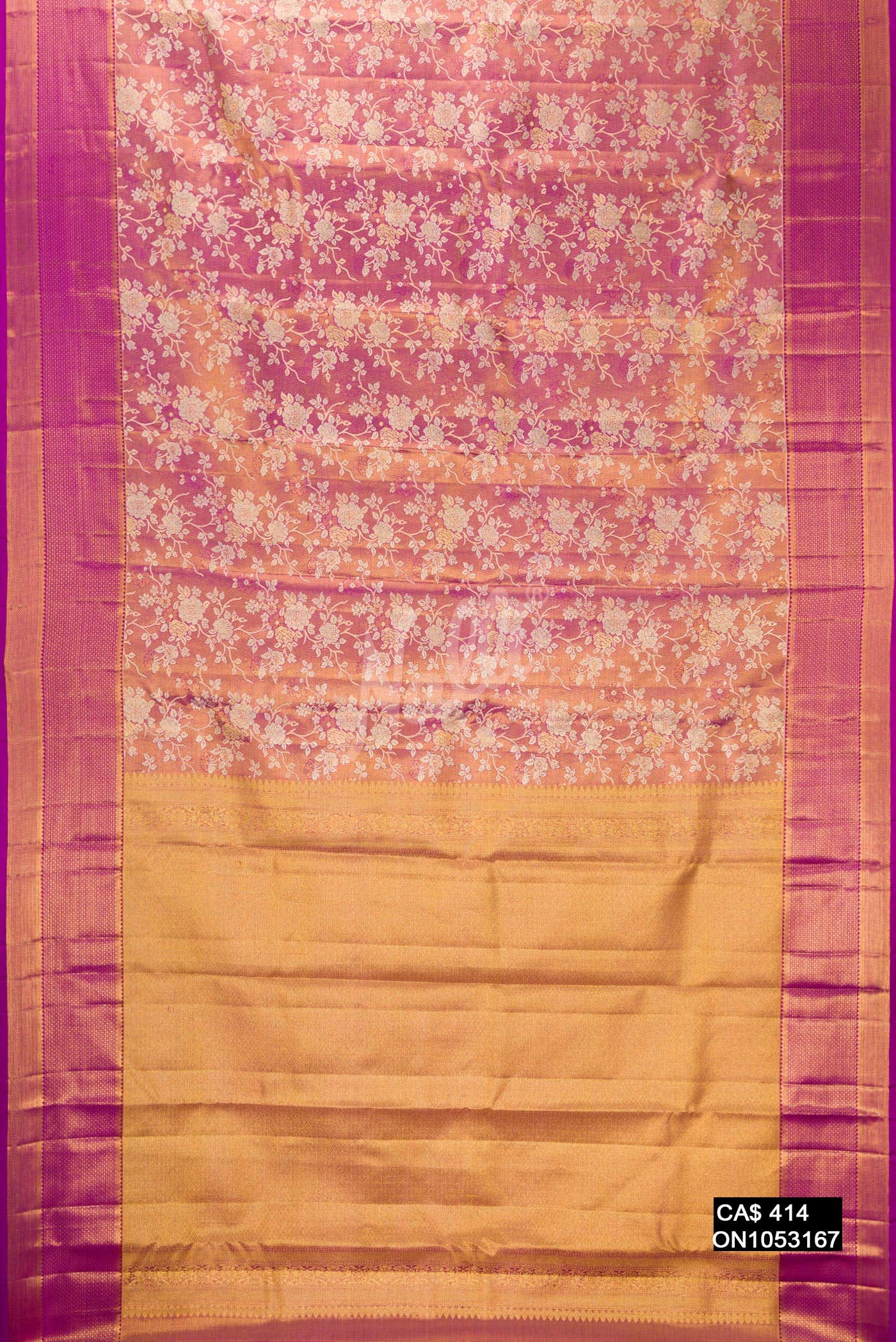 Pink Kanchipuram Tissue Silk Saree