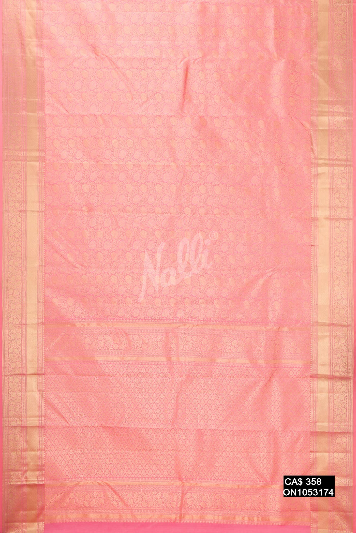 Pink Kanchipuram Silk Saree