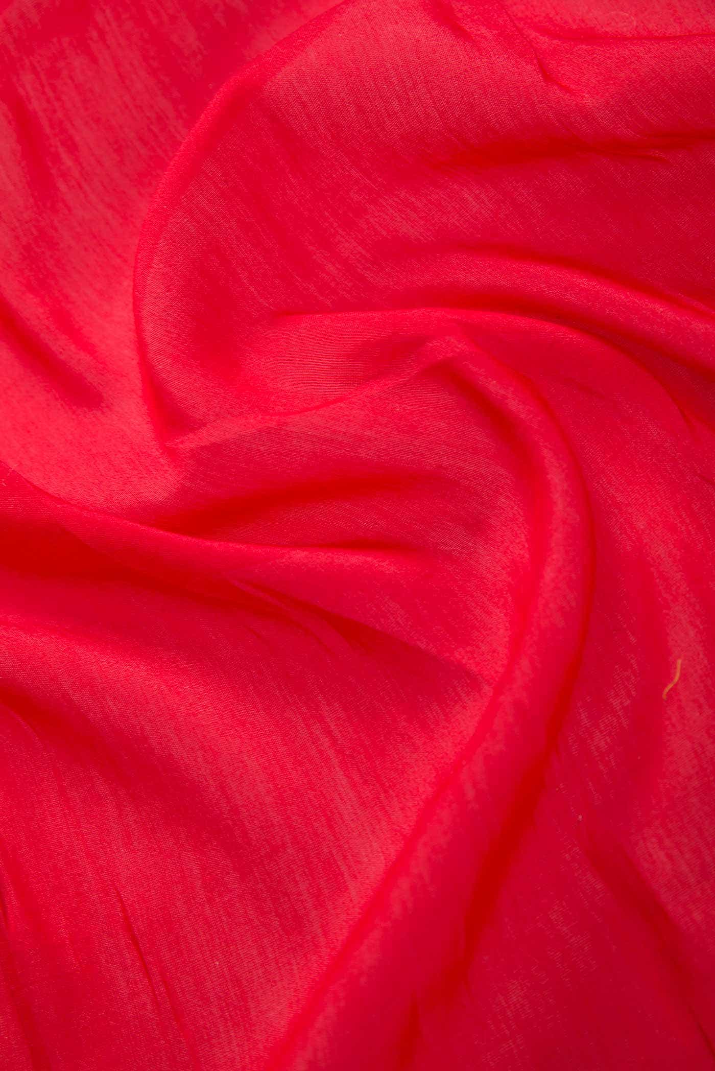 Red Chanderi Silk Dress Material