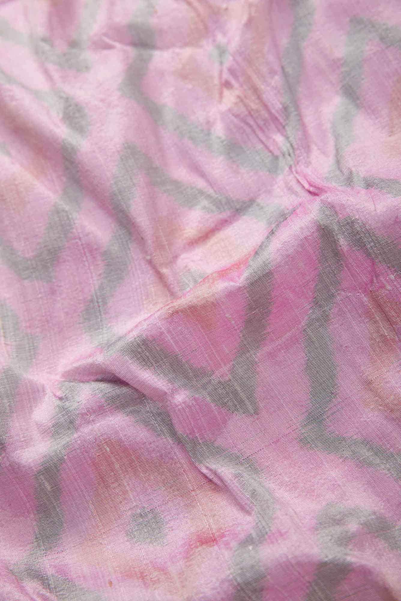 Lavender Raw Silk Dress Material