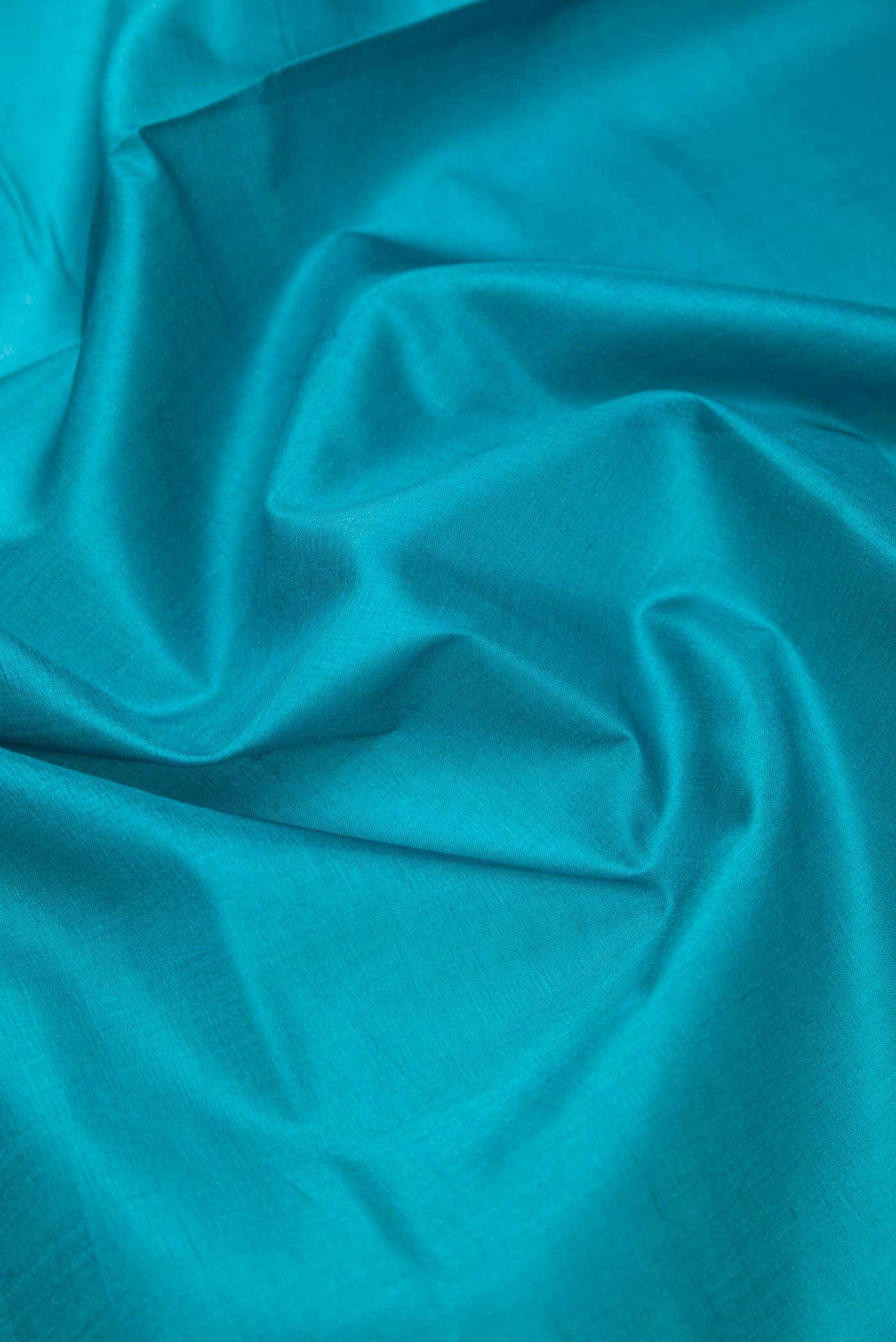 Sky Blue Tussar Silk Dress Material