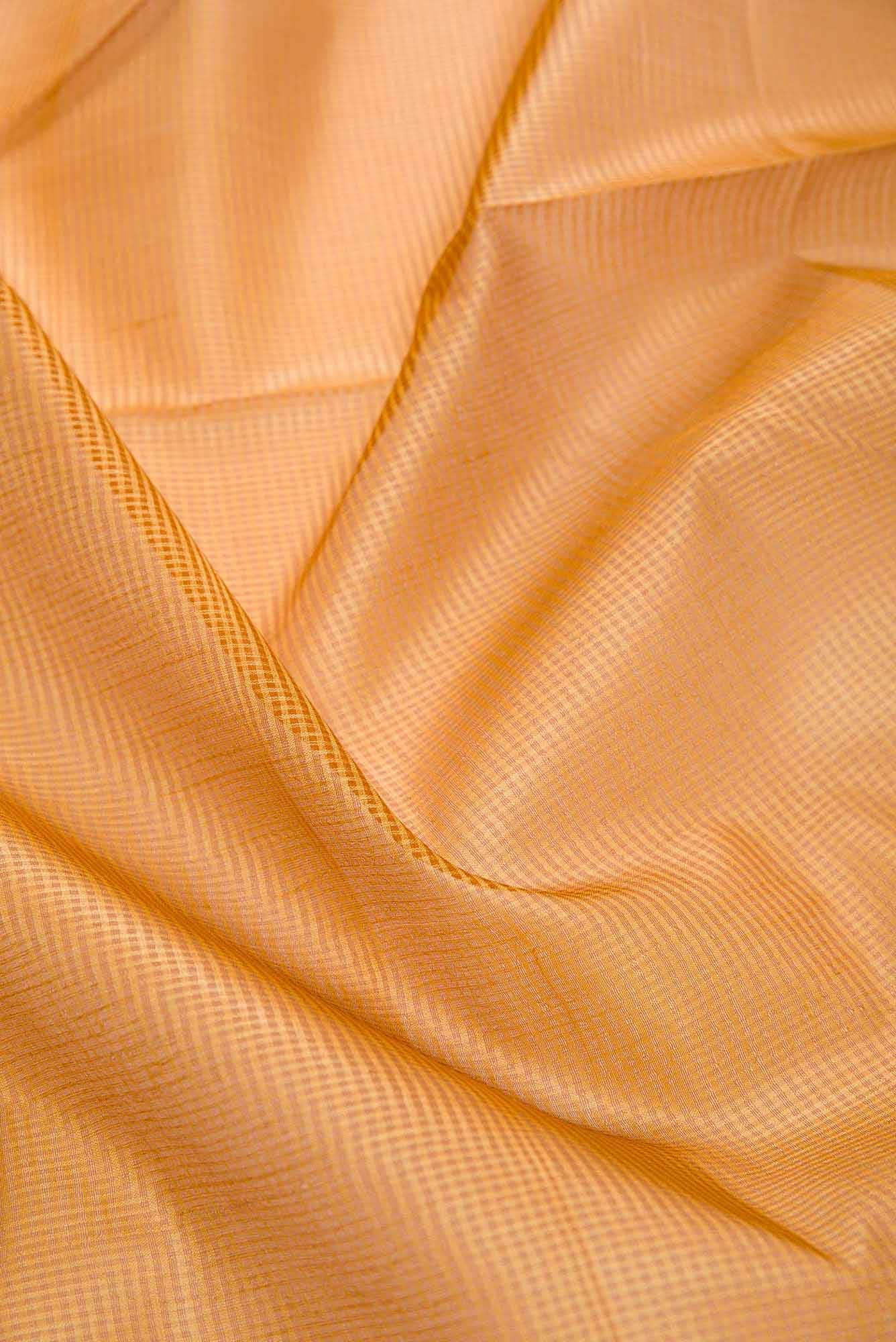 Mustard Tussar Silk Dress Material