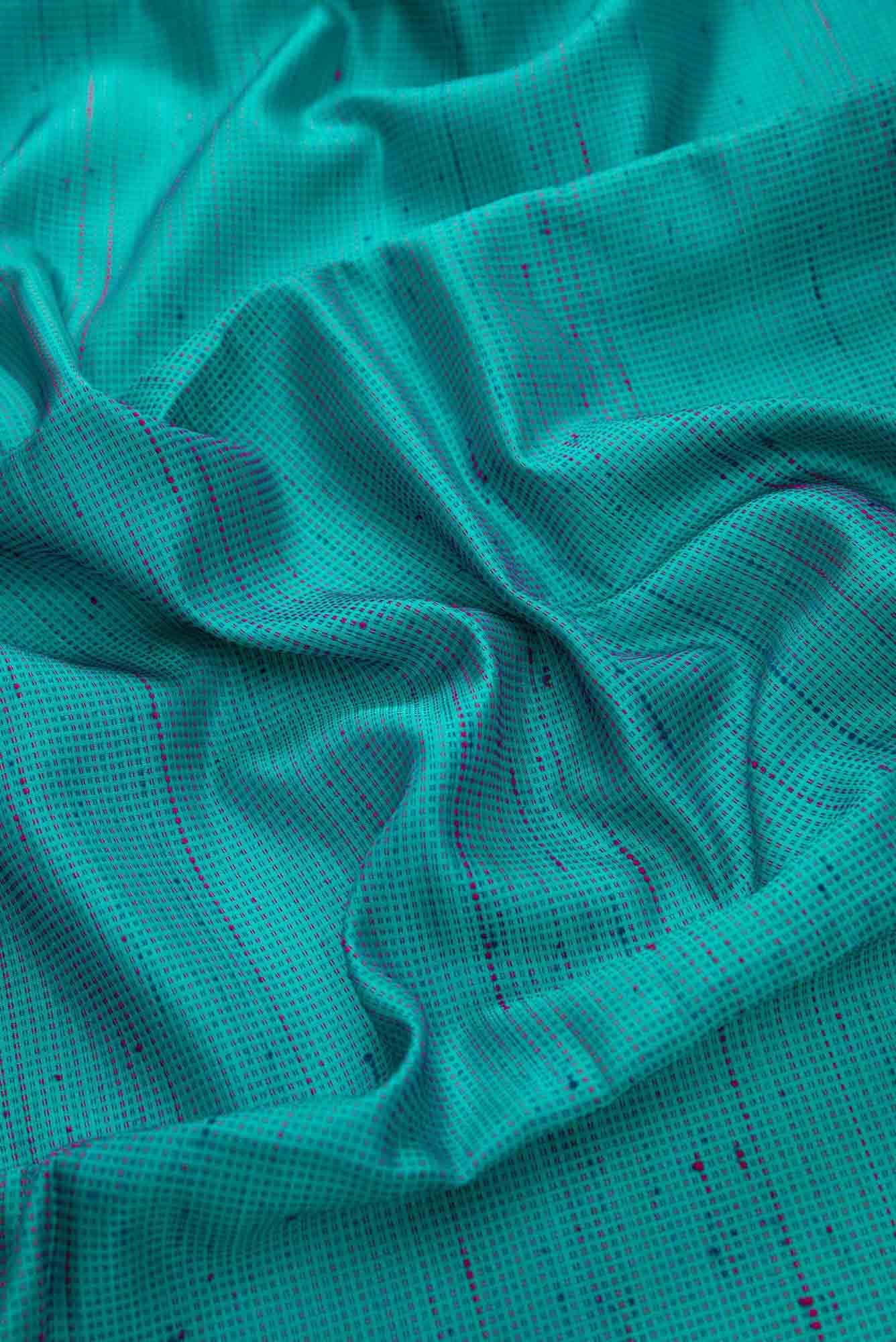 Sky Blue Kanchipuram Silk Dress Material