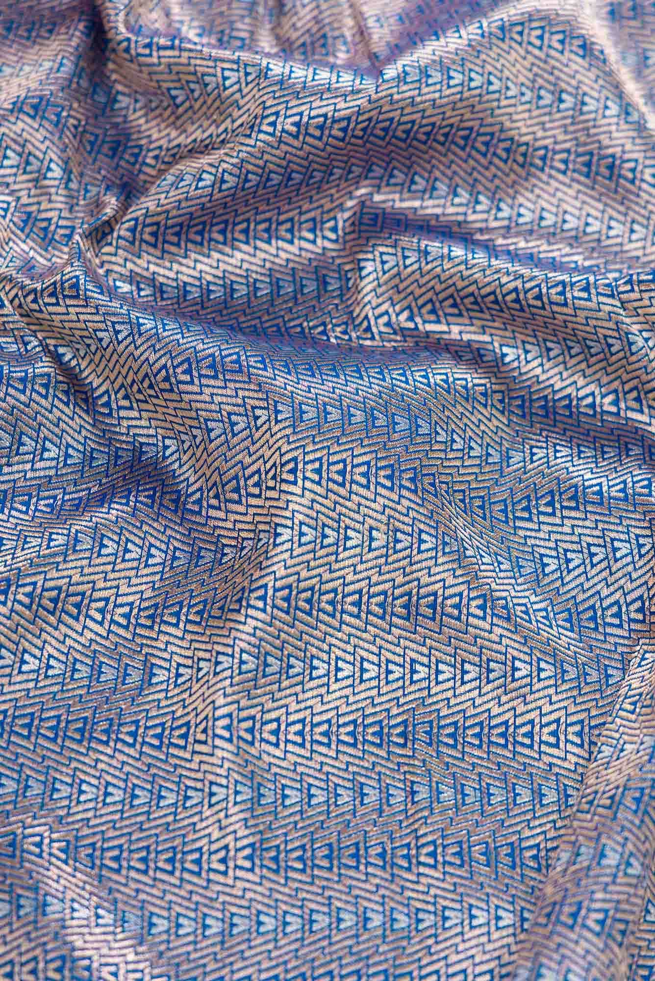 Royal Blue Banarasi Silk Dress Material