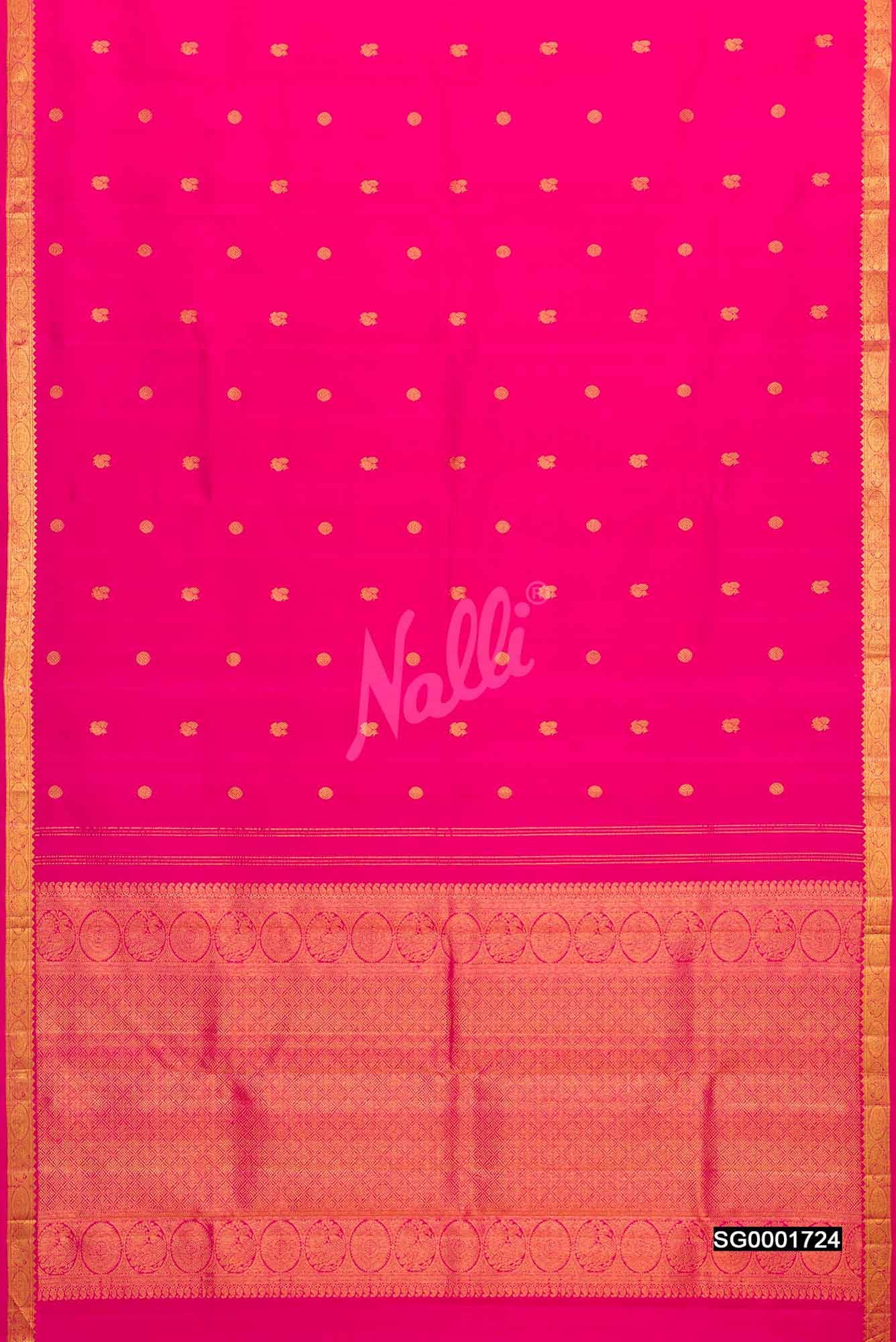 Pink Kanchipuram Silk Saree