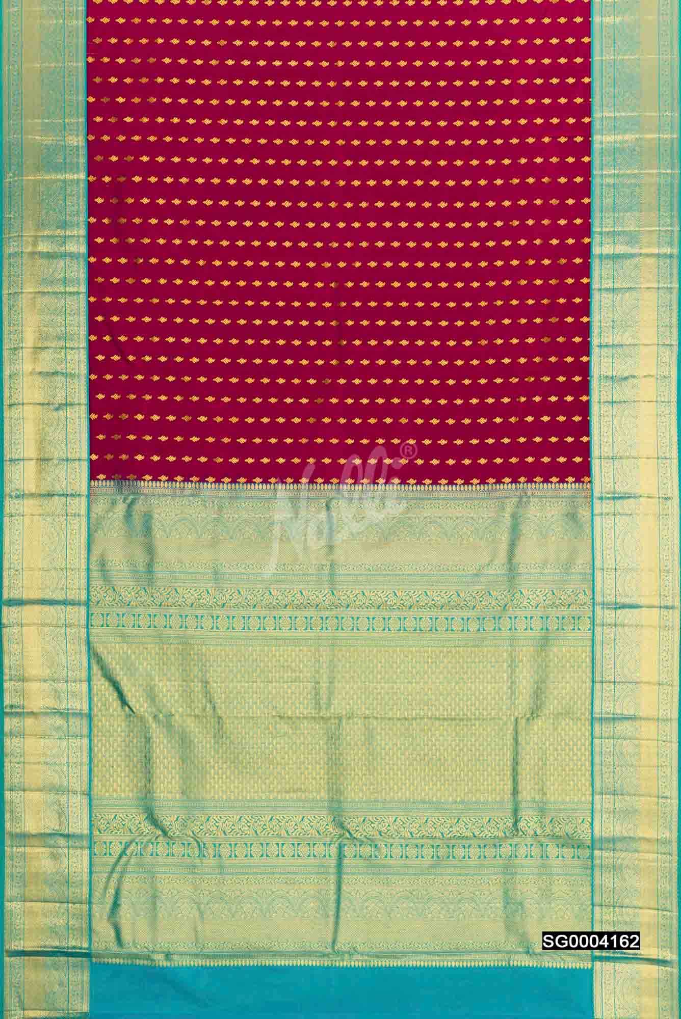 Purple Kanchipuram Silk Saree