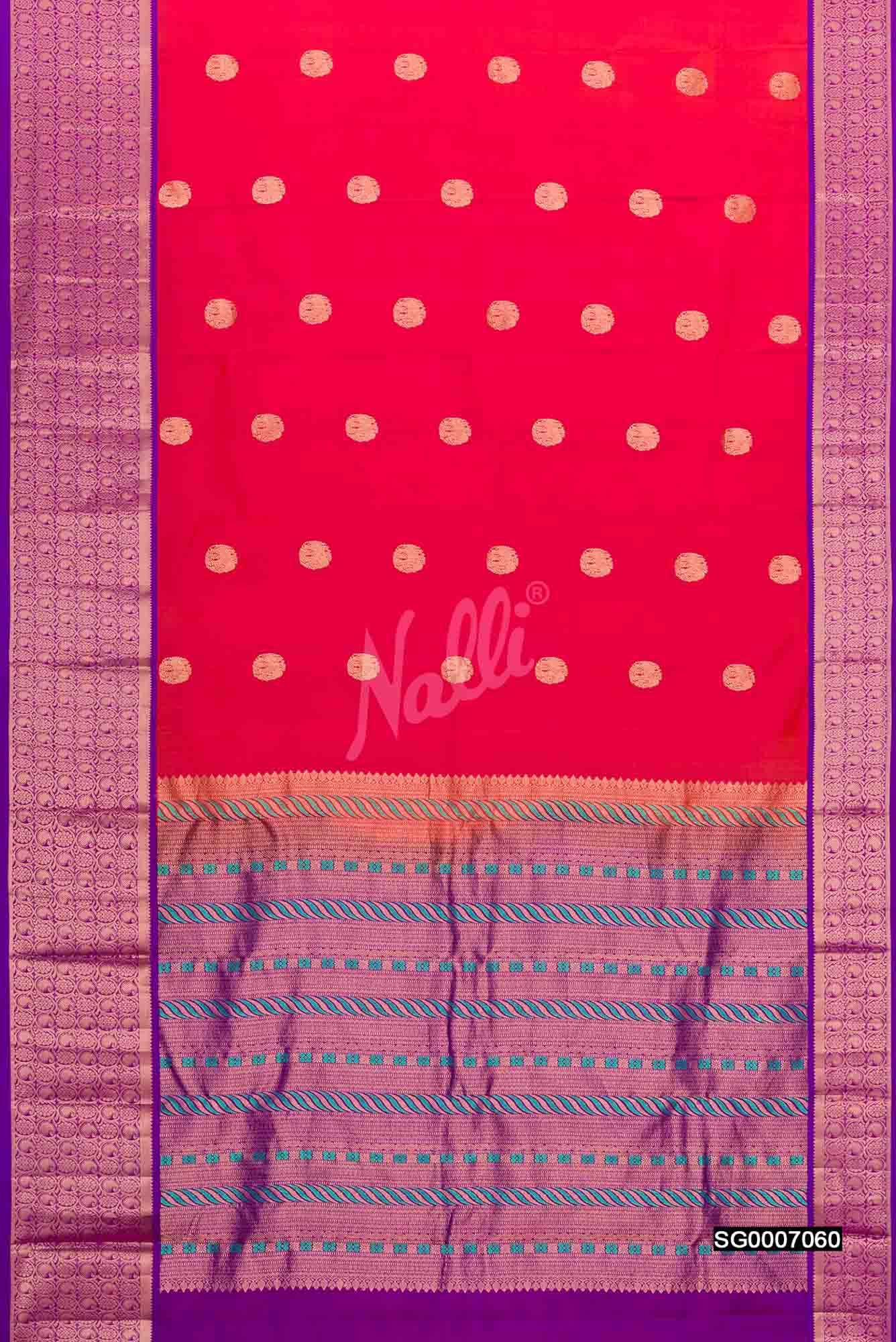 Pink Kanchipuram Silk Saree