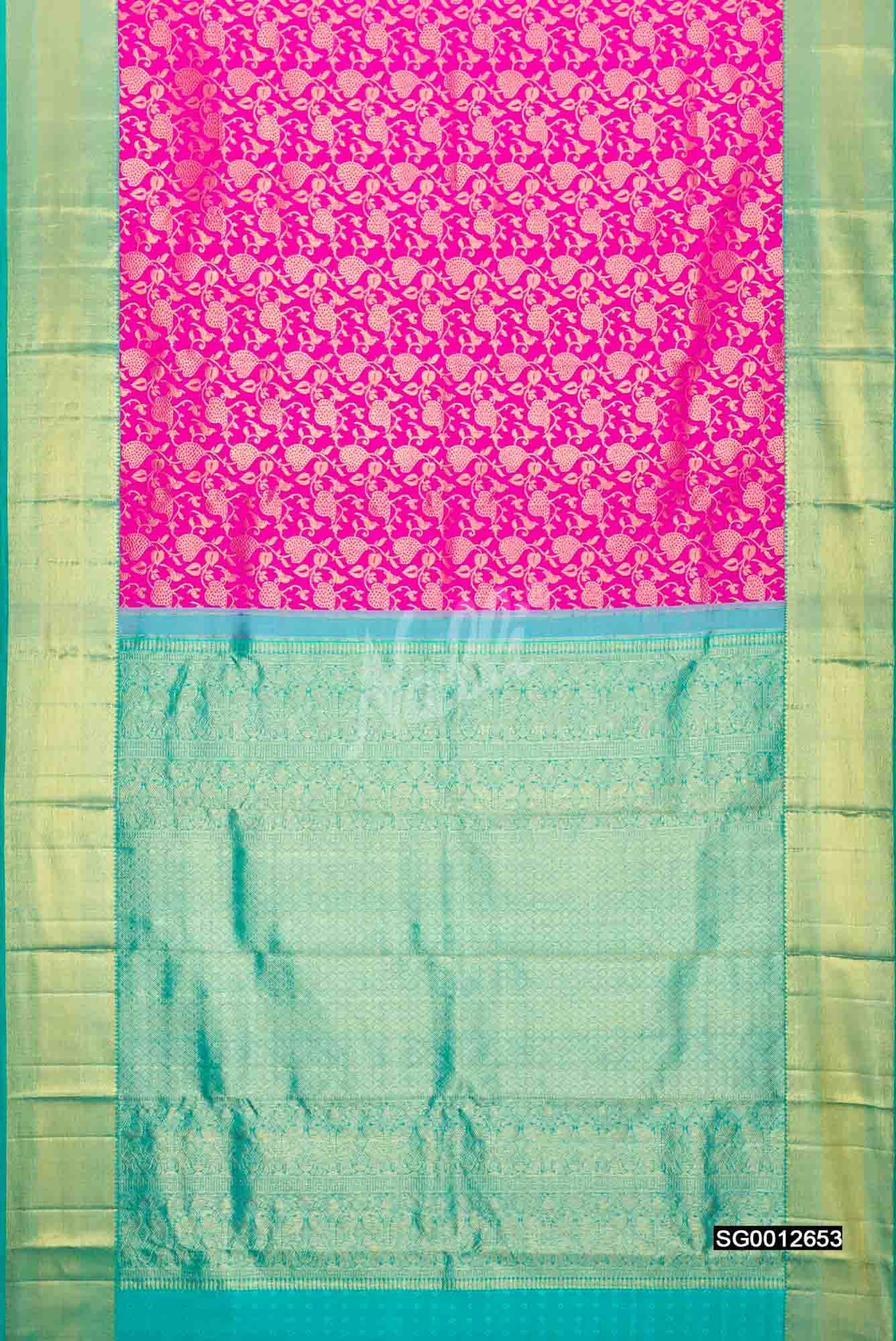 Pink Kanchipuram Silk Saree