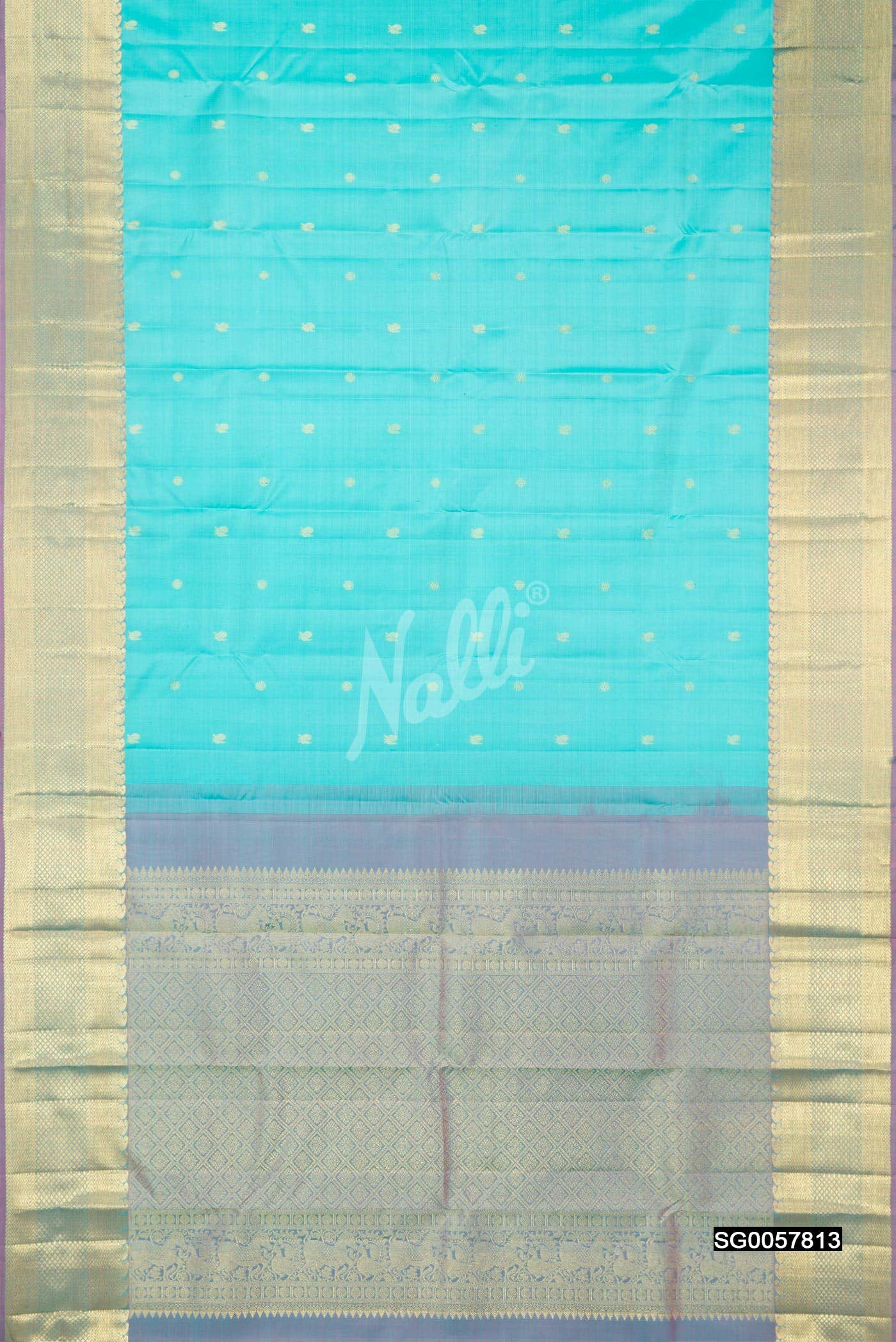 Blue Kanchipuram Silk Saree
