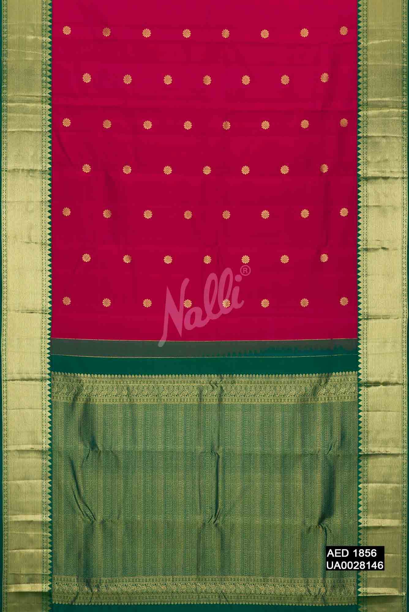 Magenta Kanchipuram Silk Saree