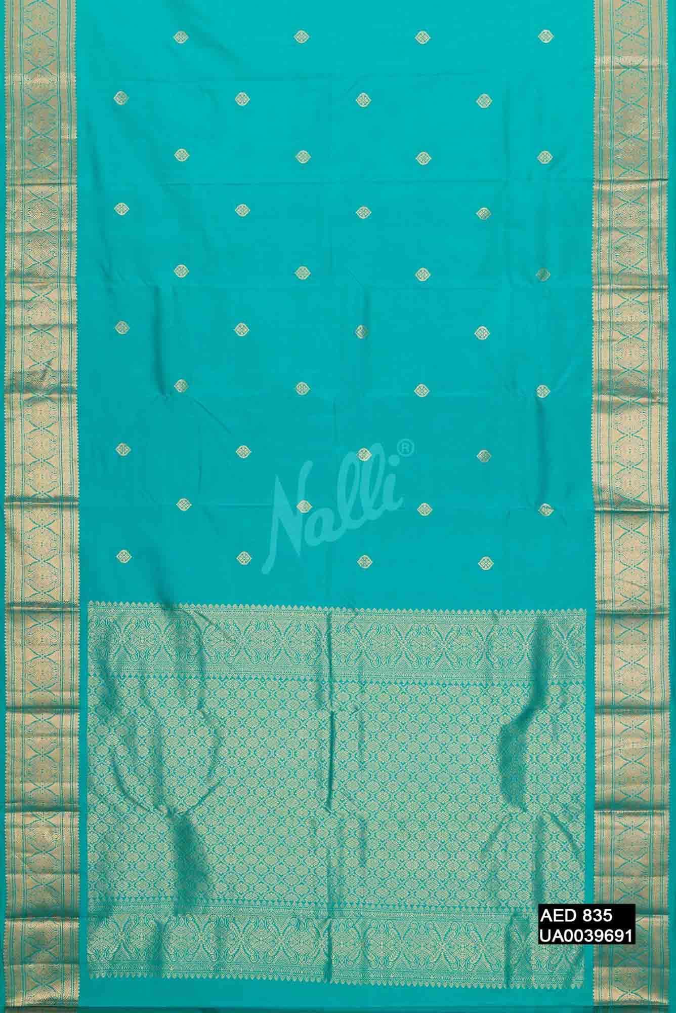 Blue Kanchipuram Silk Saree
