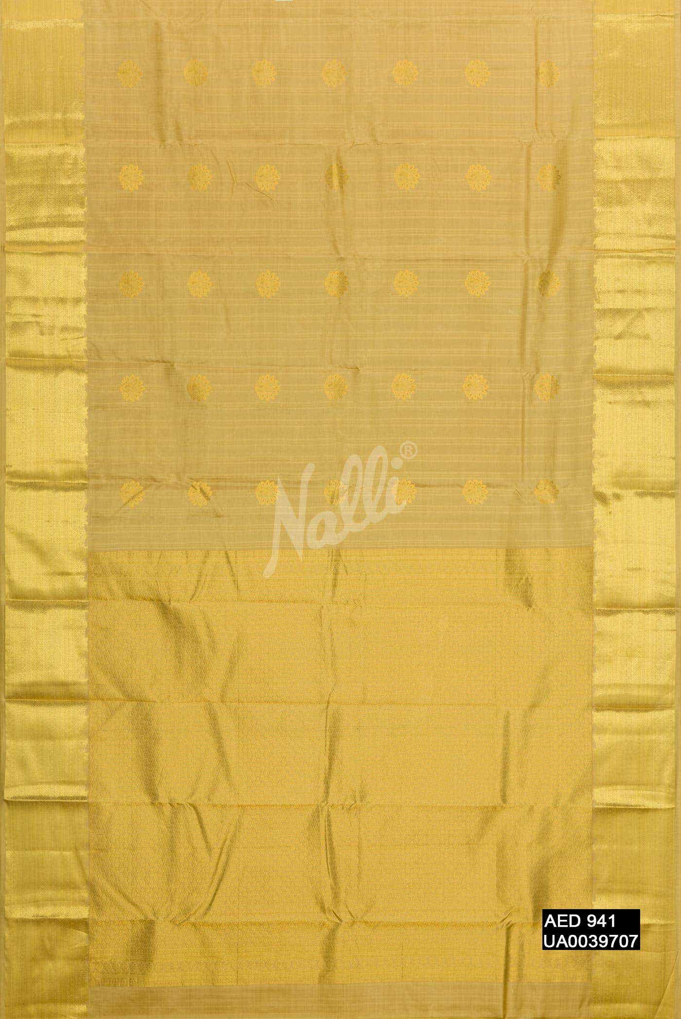 Gold Kanchipuram Silk Saree