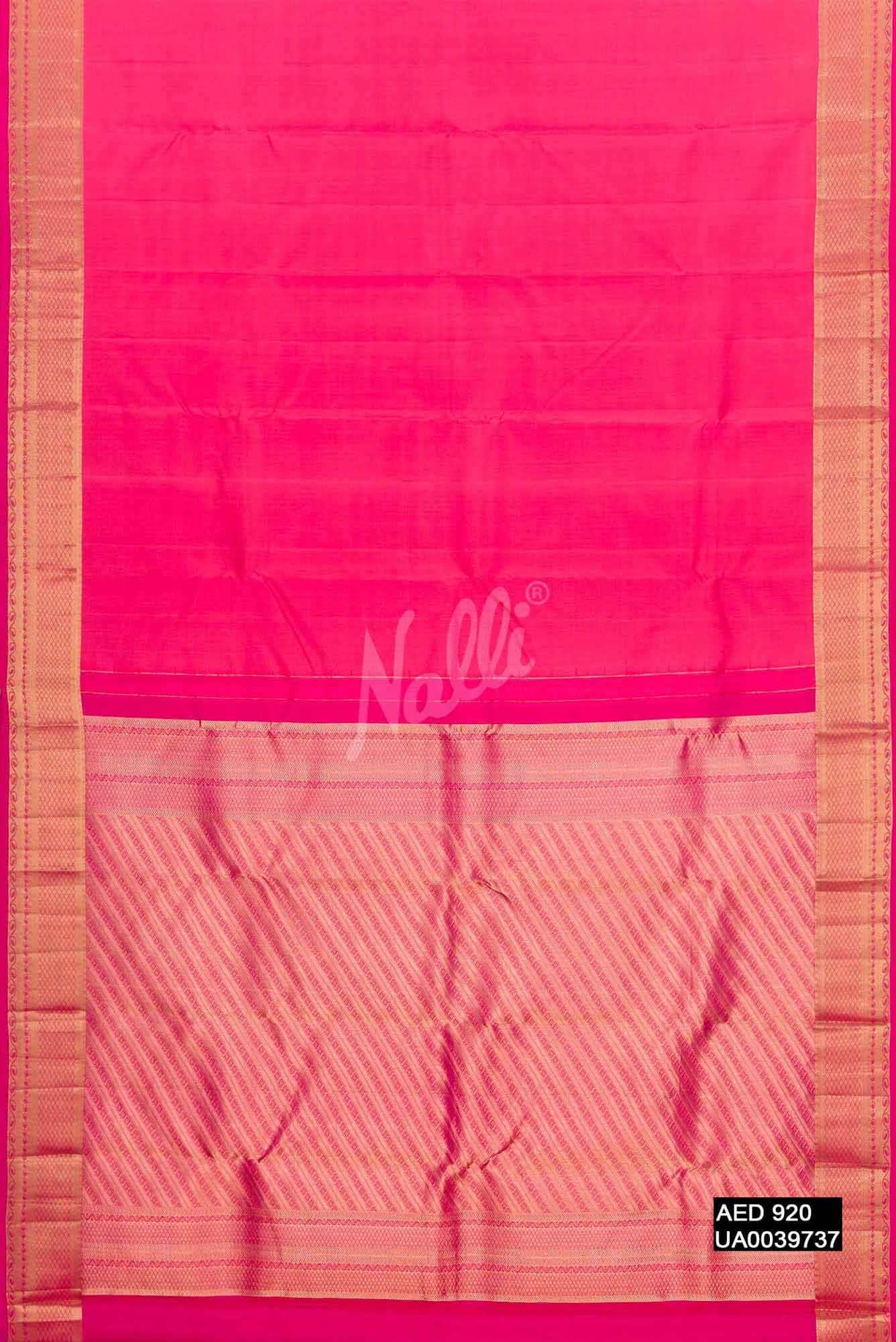 Pink Kanchipuram Silk Saree
