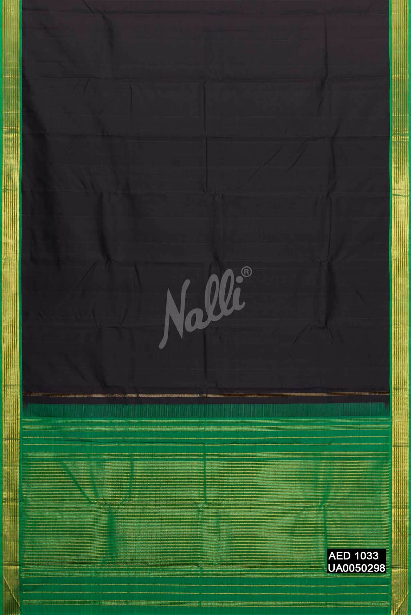 Black Kanchipuram Silk Saree