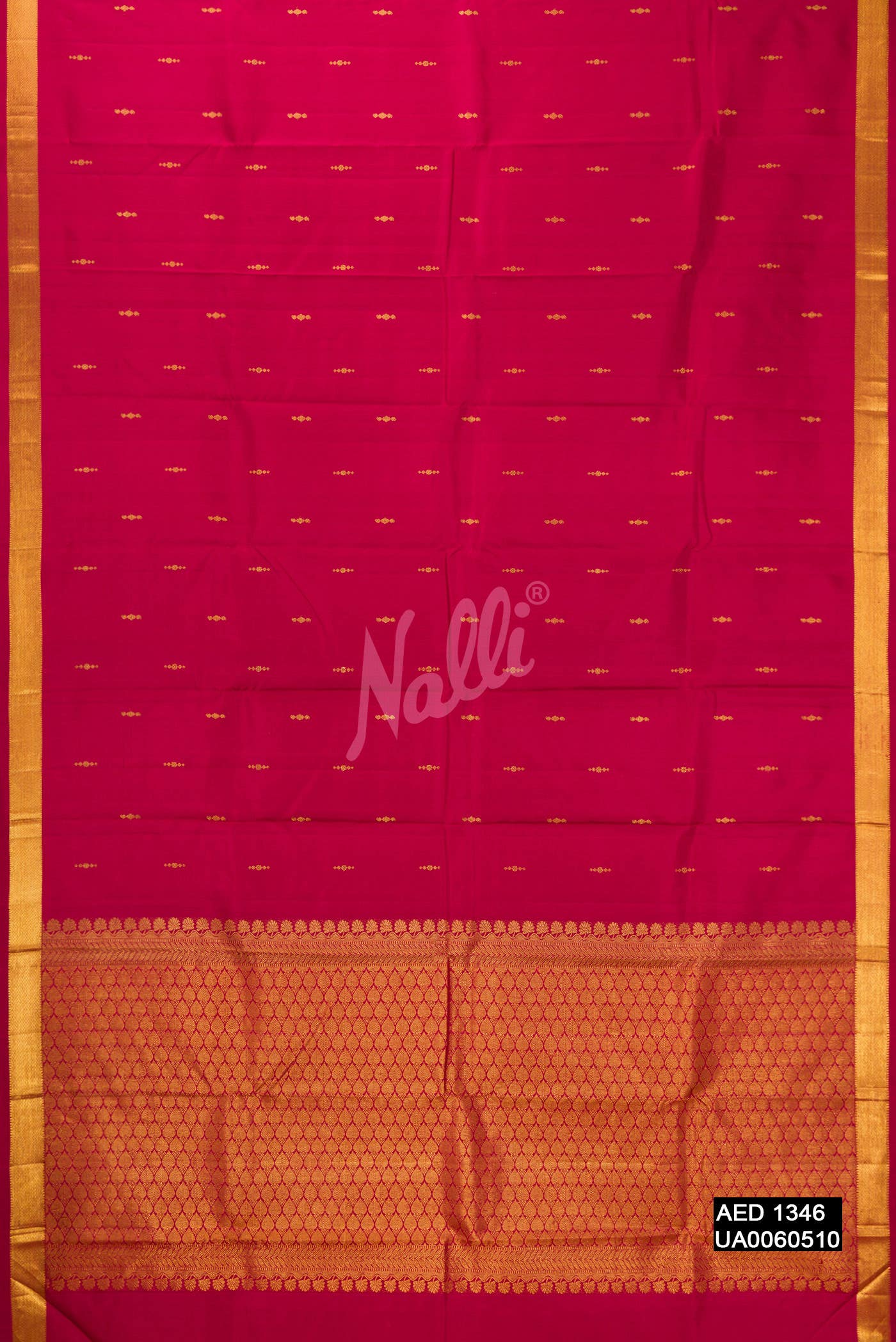 Maroon Kanchipuram Silk Saree