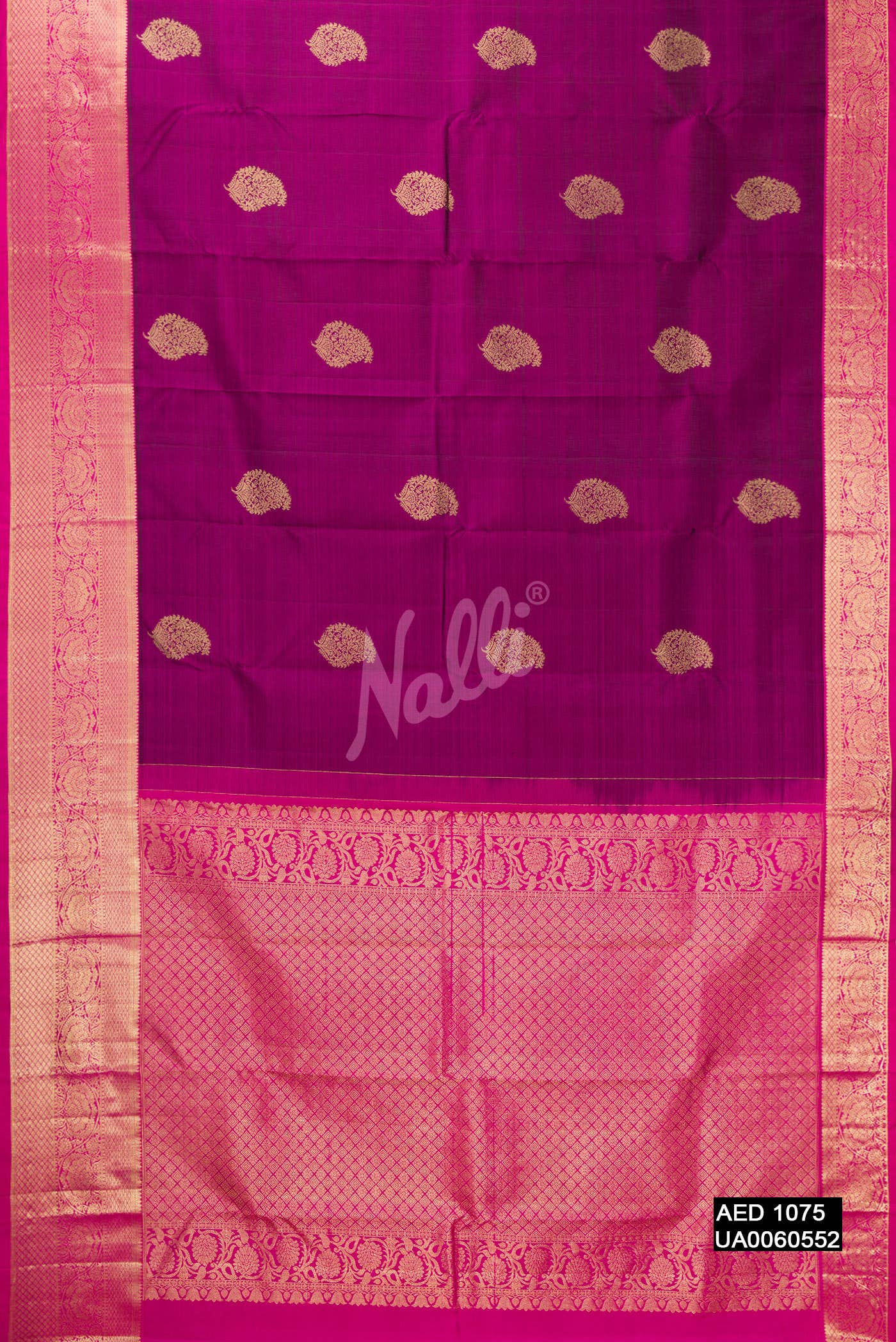 Magenta Kanchipuram Silk Saree