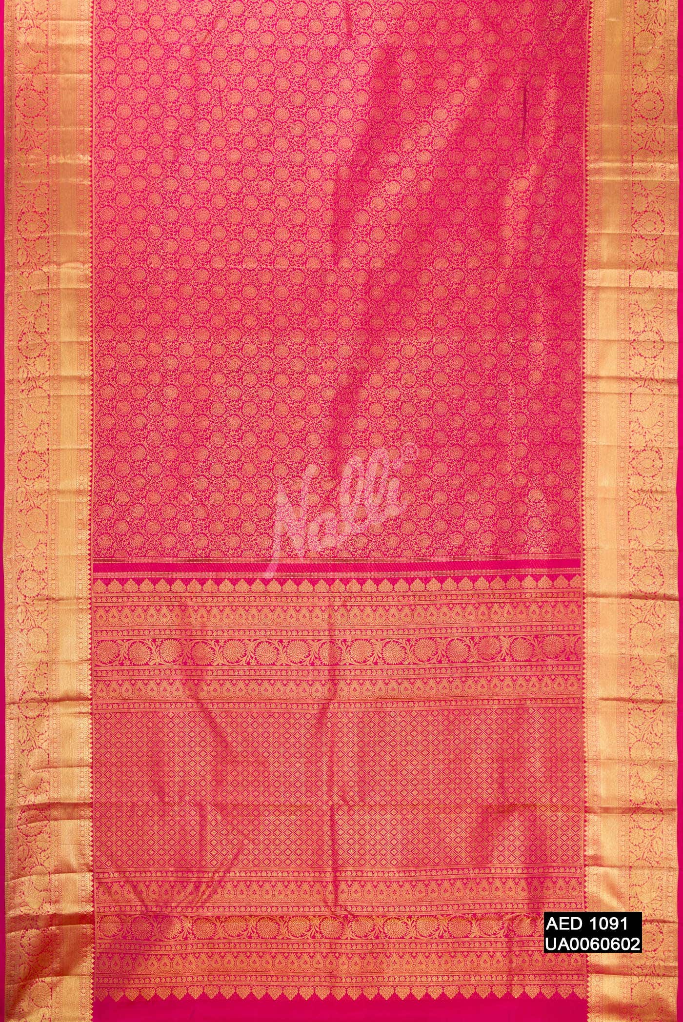 Pink Kanchipuram Silk Saree