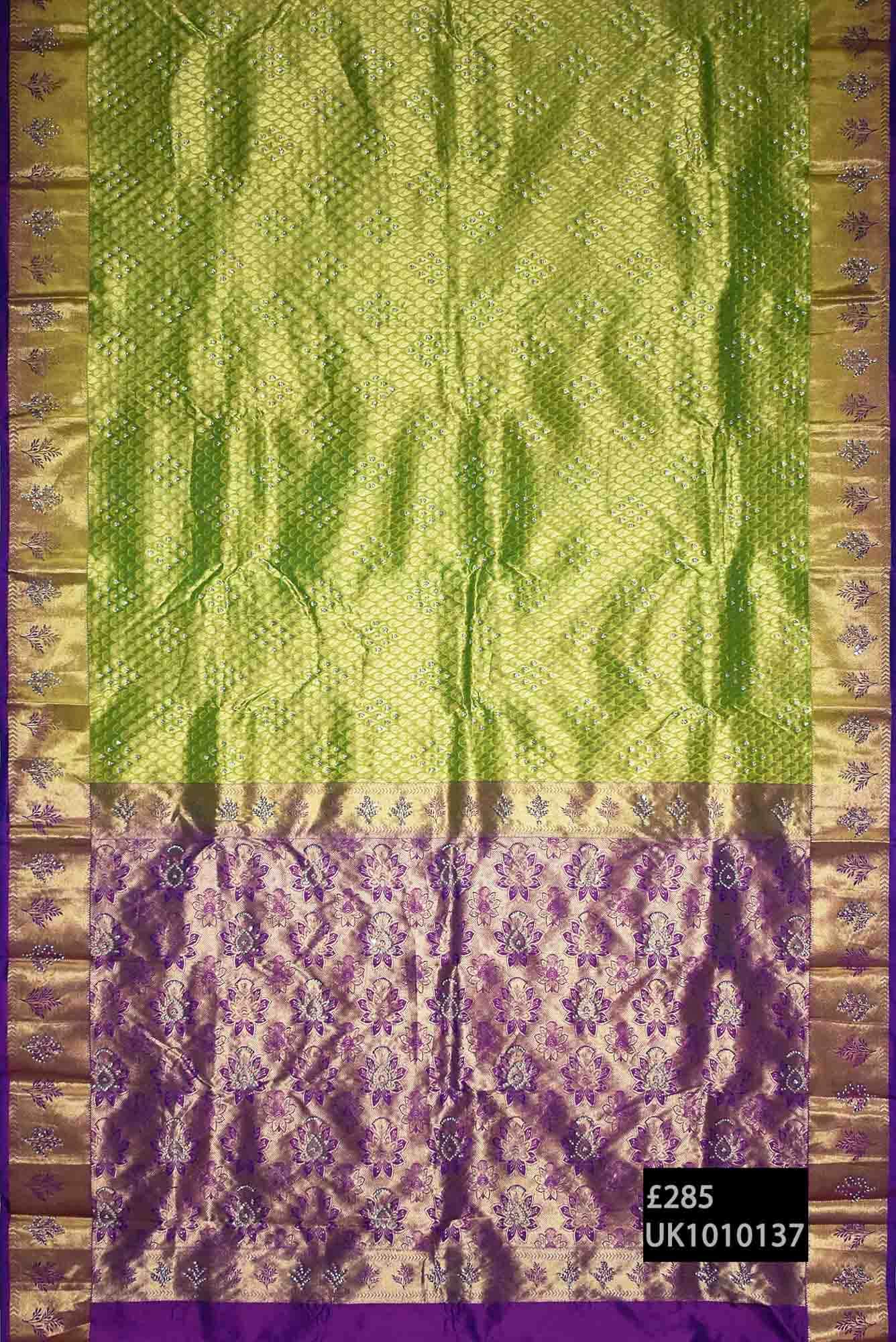 Green Kanchipuram Saree