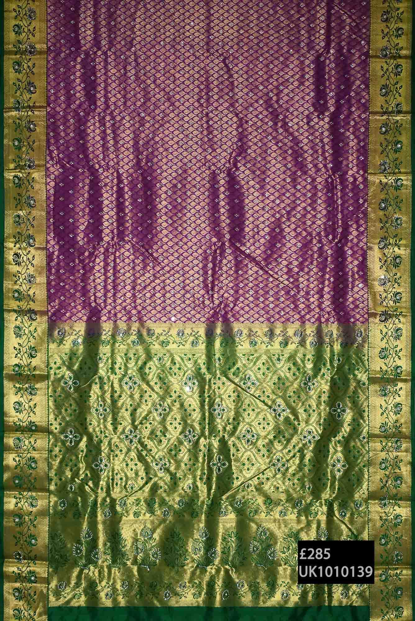 Purple Kanchipuram Saree
