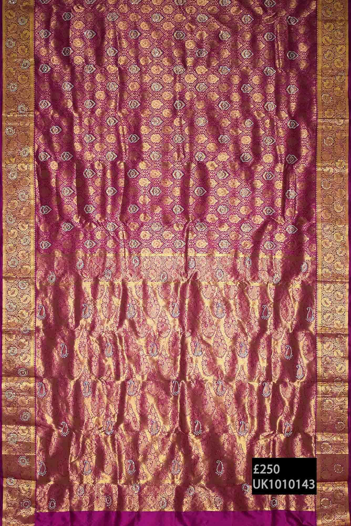 Magenta Kanchipuram Saree