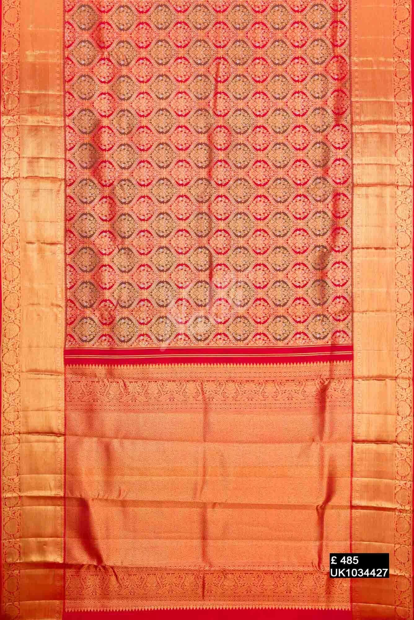 Red Kanchipuram Silk Saree