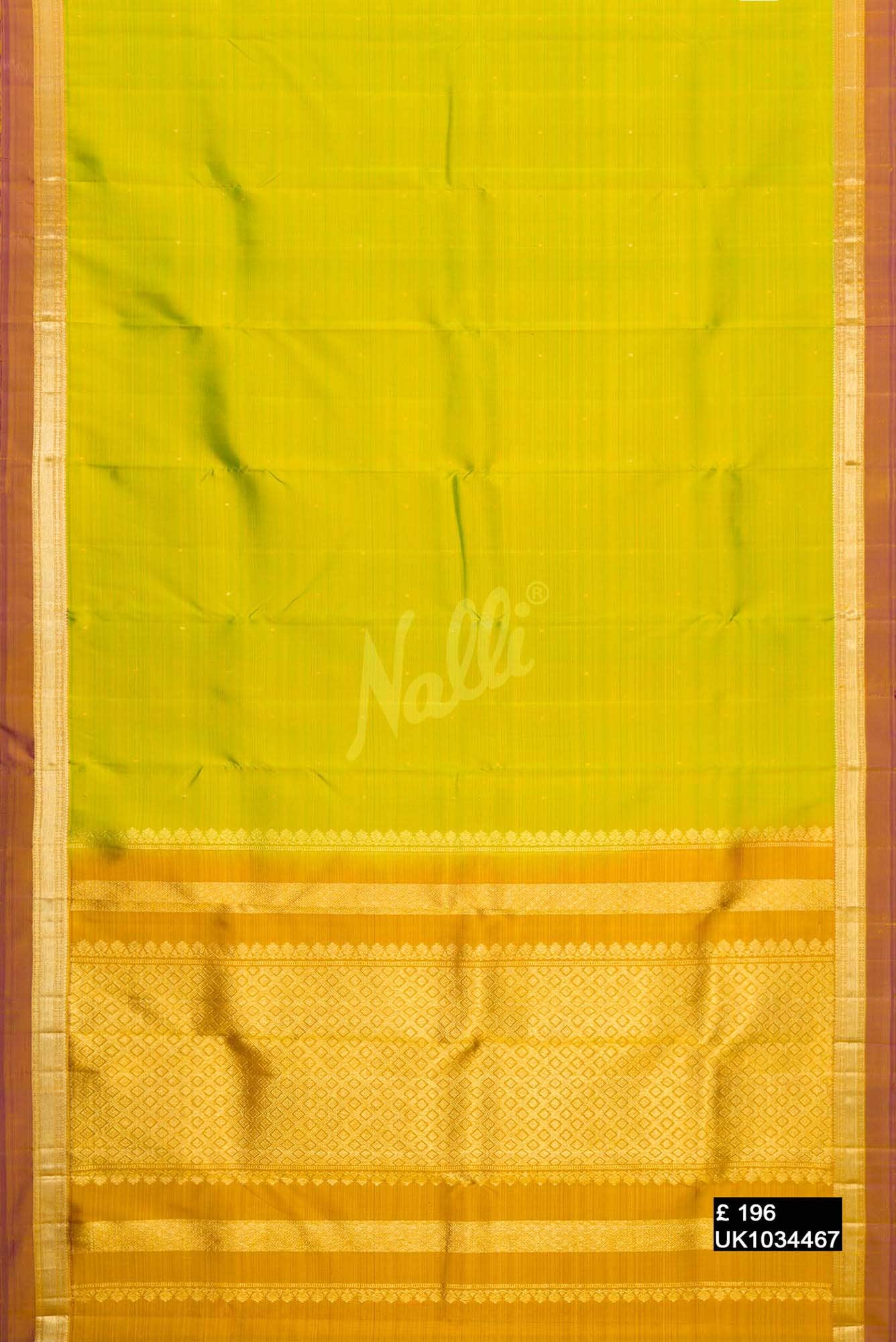 Parrot Green Kanchipuram Silk Saree