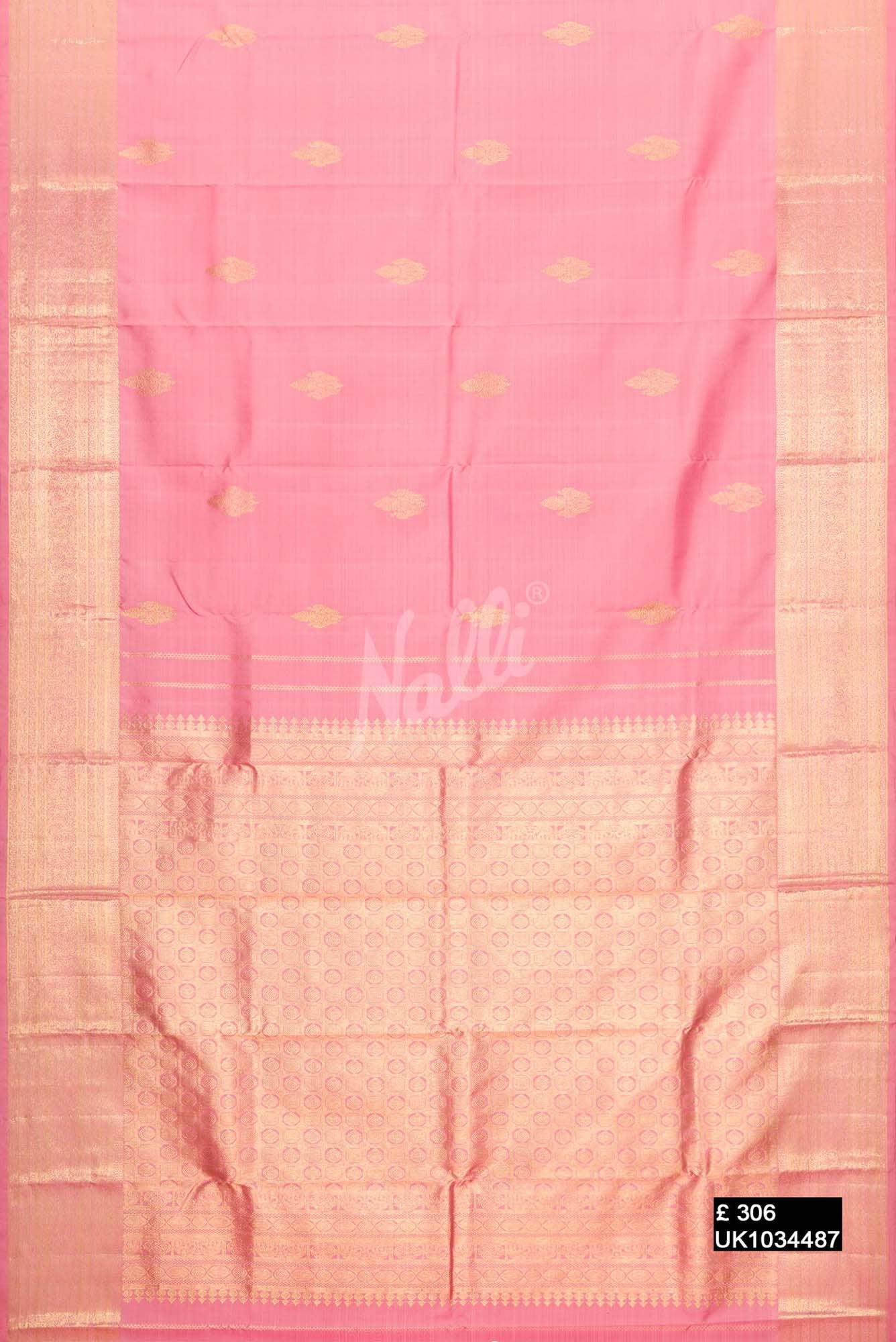 Pink Kanchipuram Silk Saree