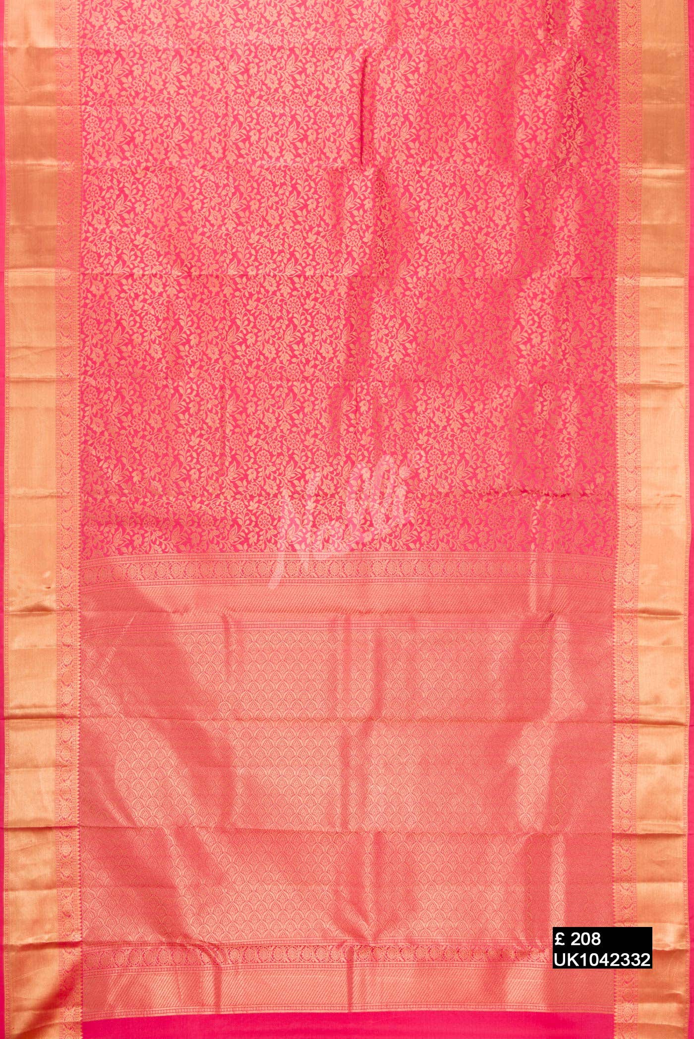 Pink Kanchipuram Silk Saree