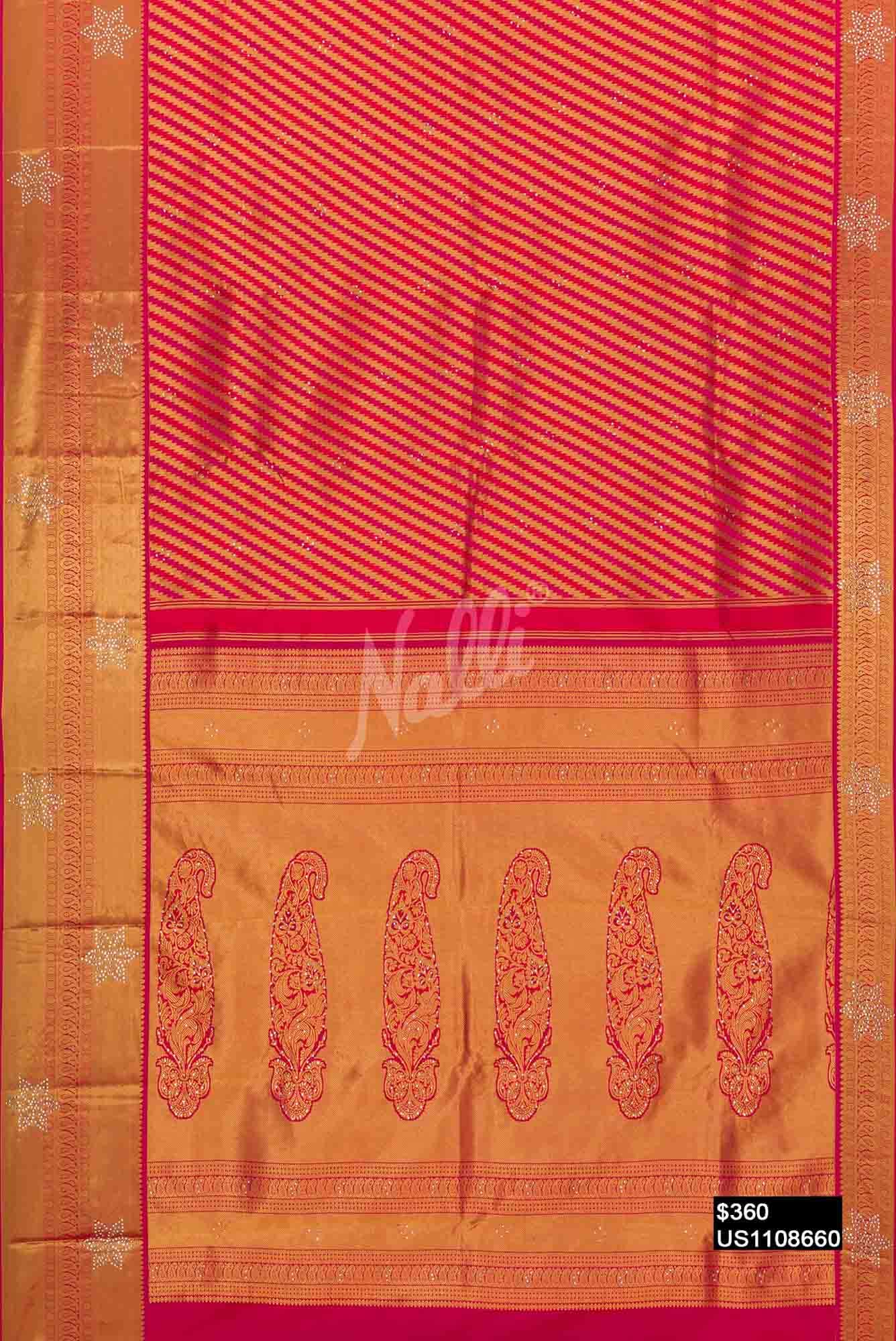Pink Kanchipuram Silk Saree