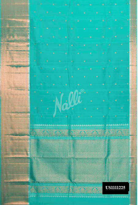 Sea Green Kanchipuram Silk Saree