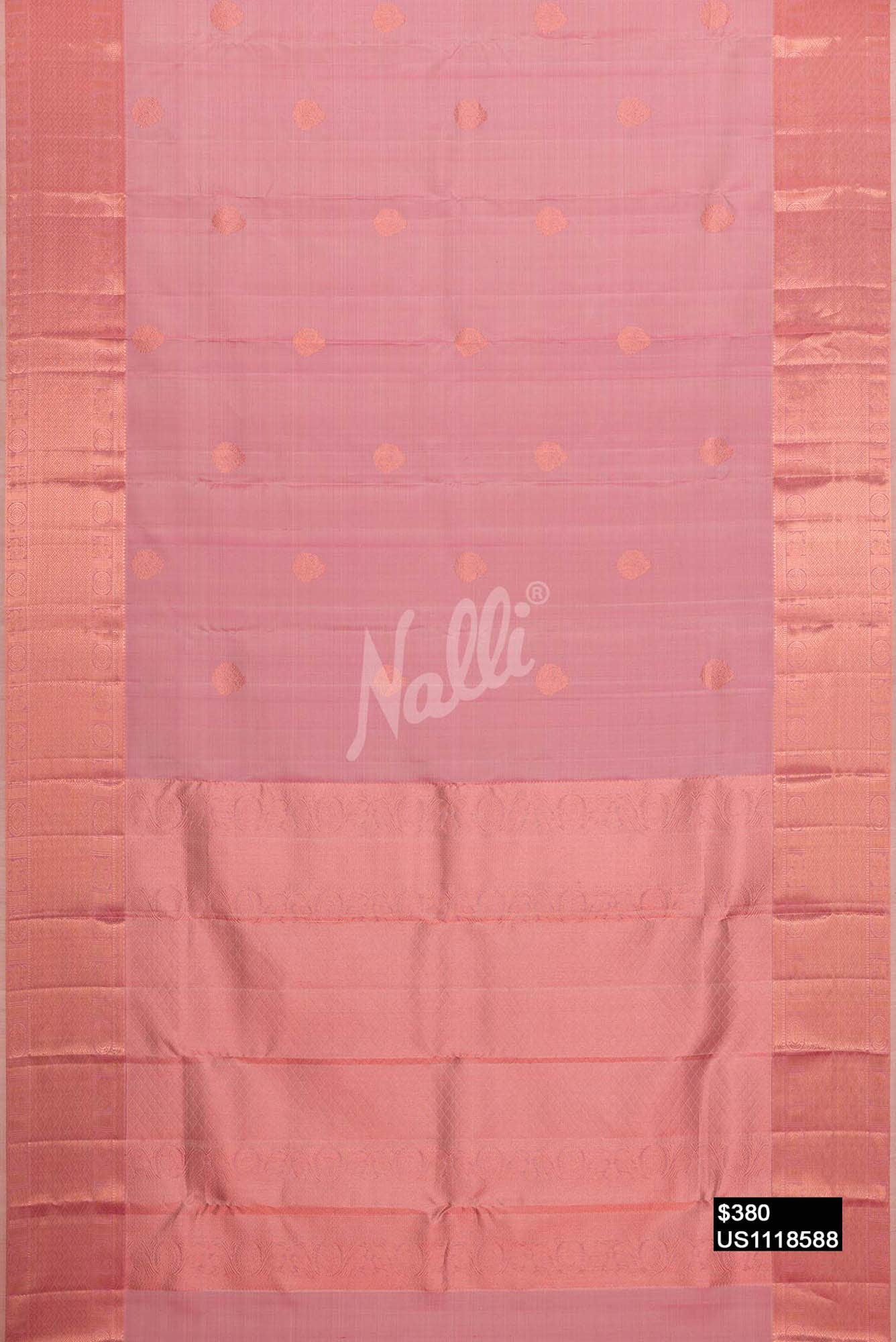 Pink Kanchipuram Silk Saree