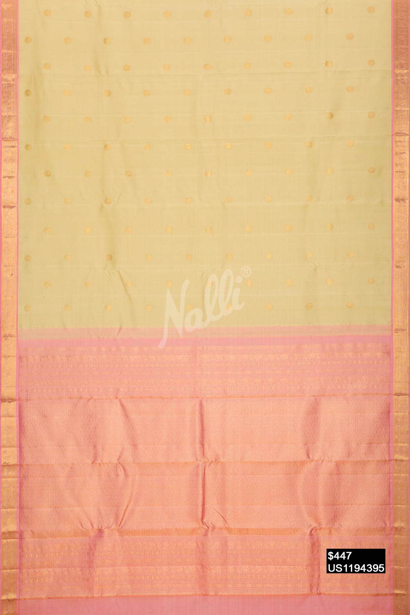 Sandal Kanchipuram Silk Saree