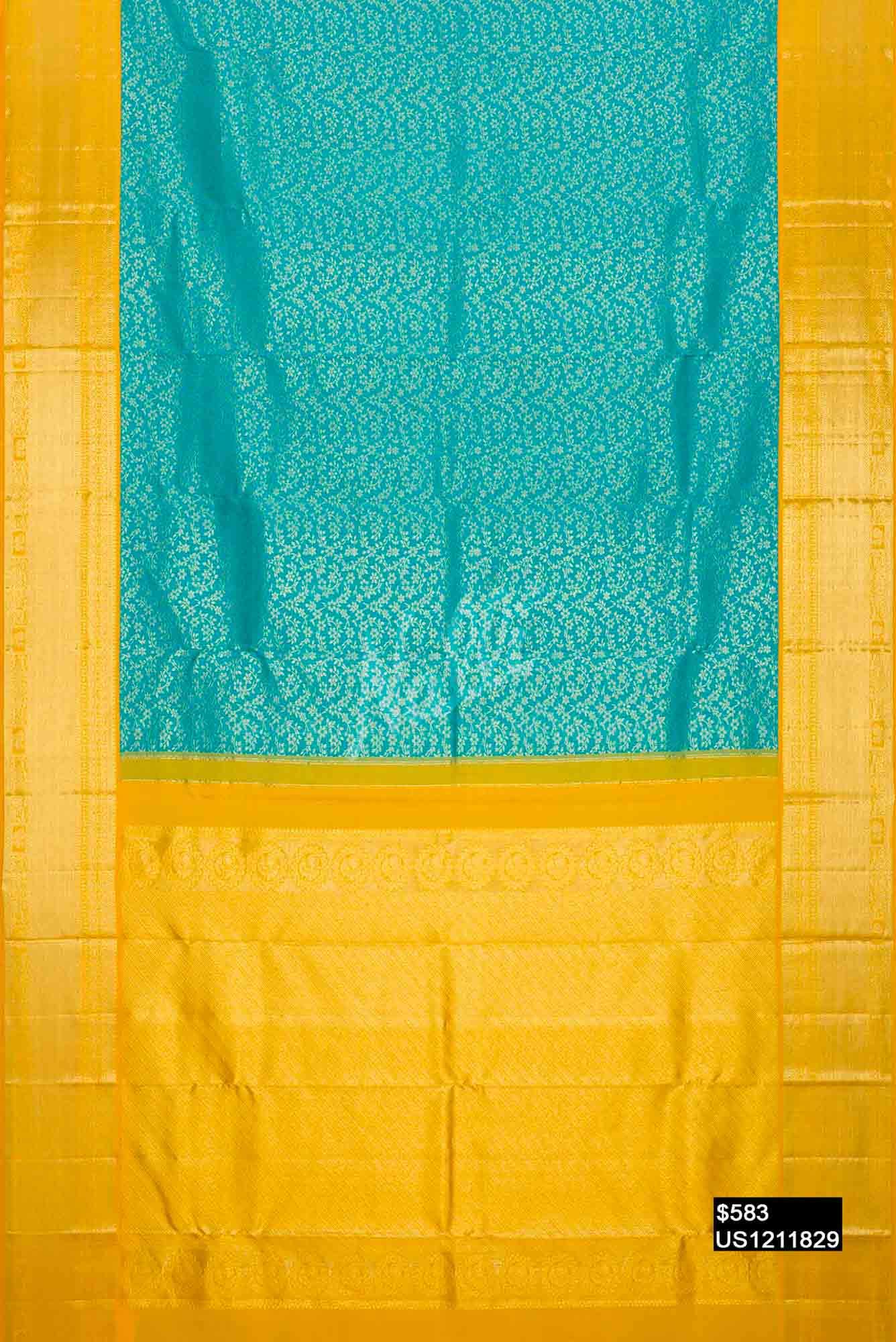 Blue Kanchipuram Silk Saree
