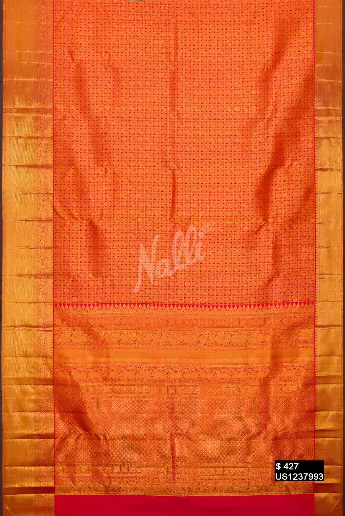 Pink Kanchipuram Silk Saree