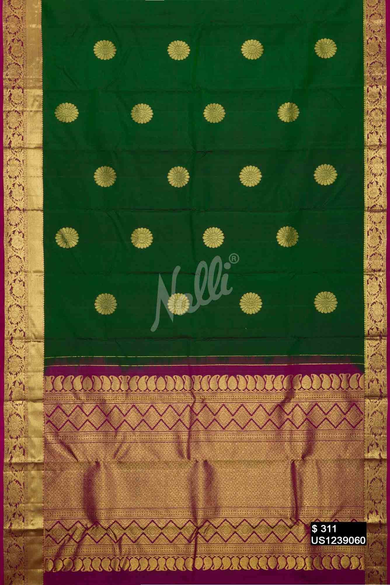 Green Kanchipuram Silk Saree