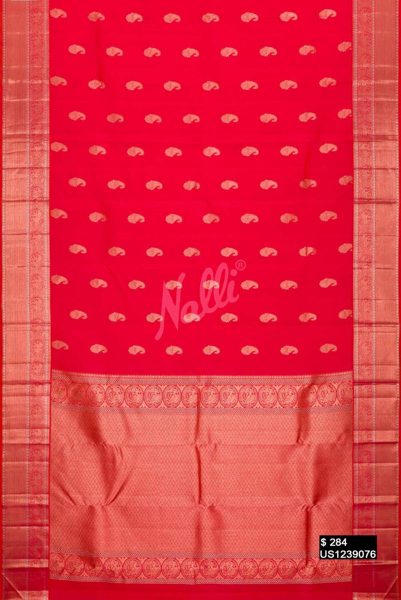 Imperial Pink Kanchipuram Silk Saree