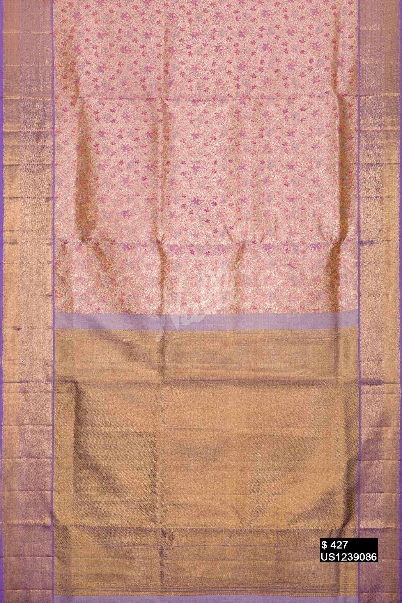 Gold Kanchipuram Tissue Silk Saree