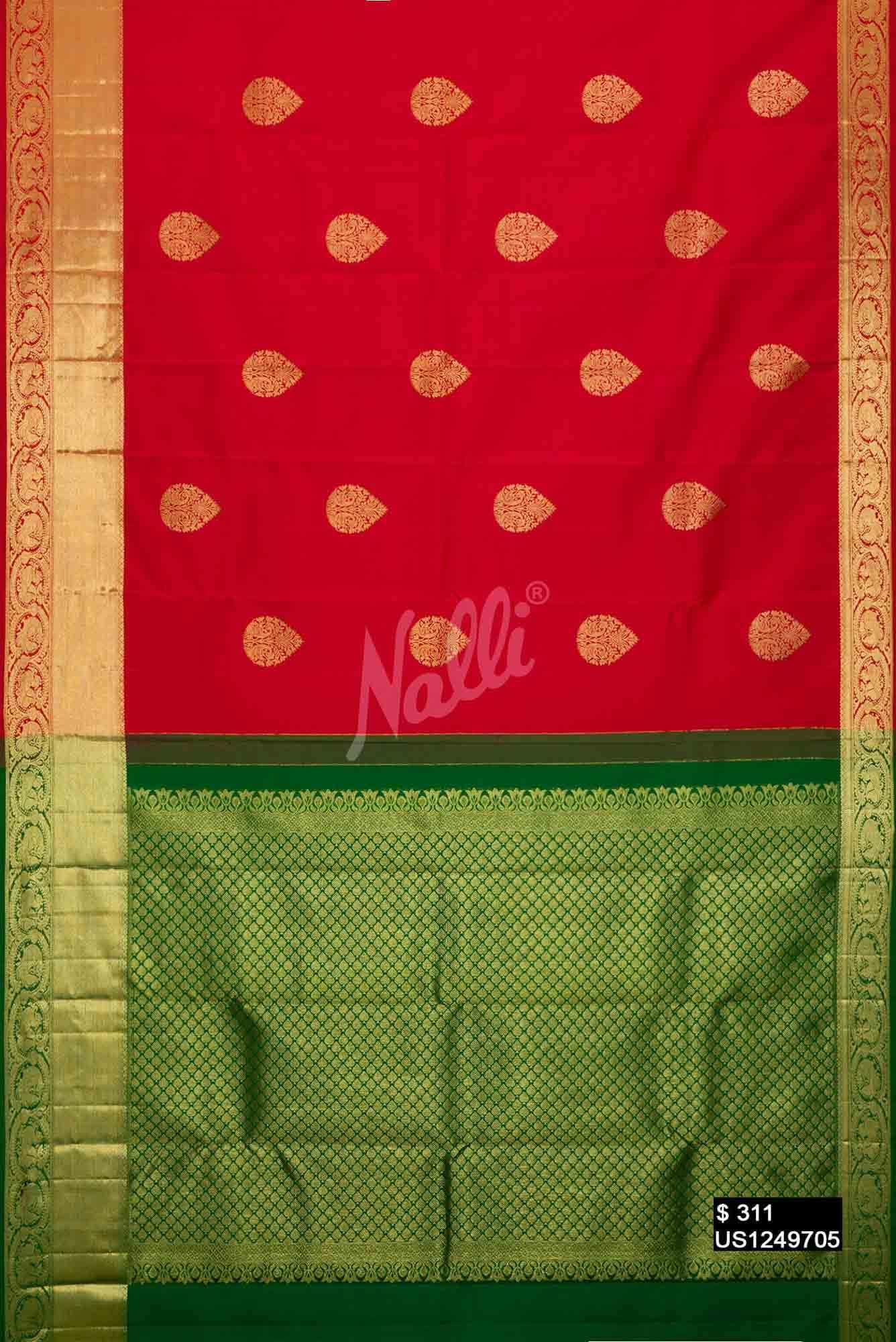 Red Kanchipuram Silk Saree