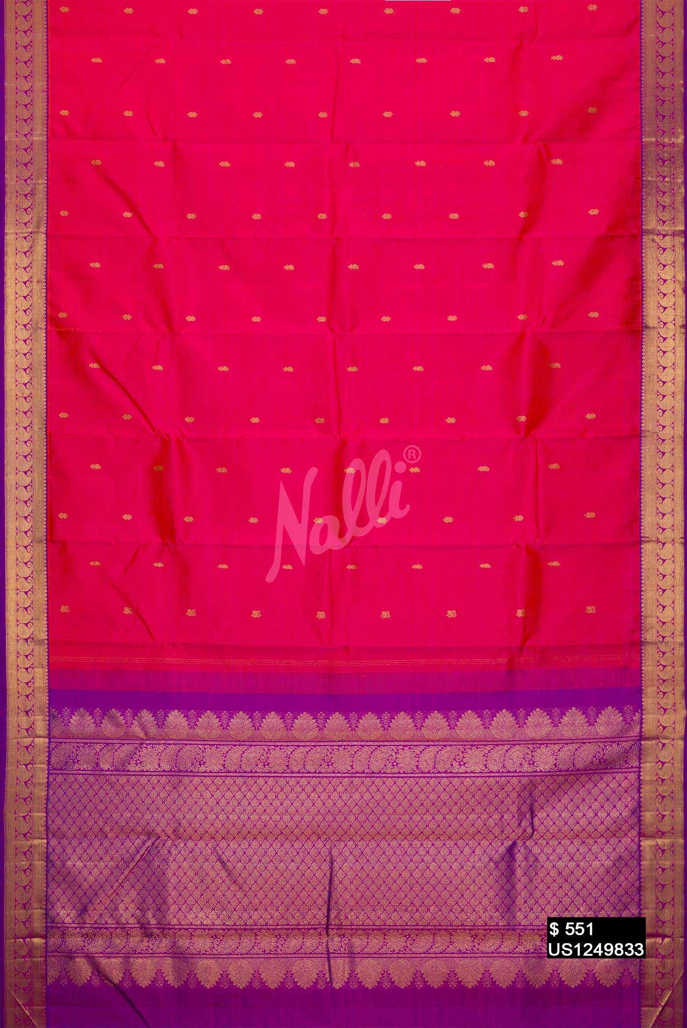 Pink Kanchipuram Silk Saree