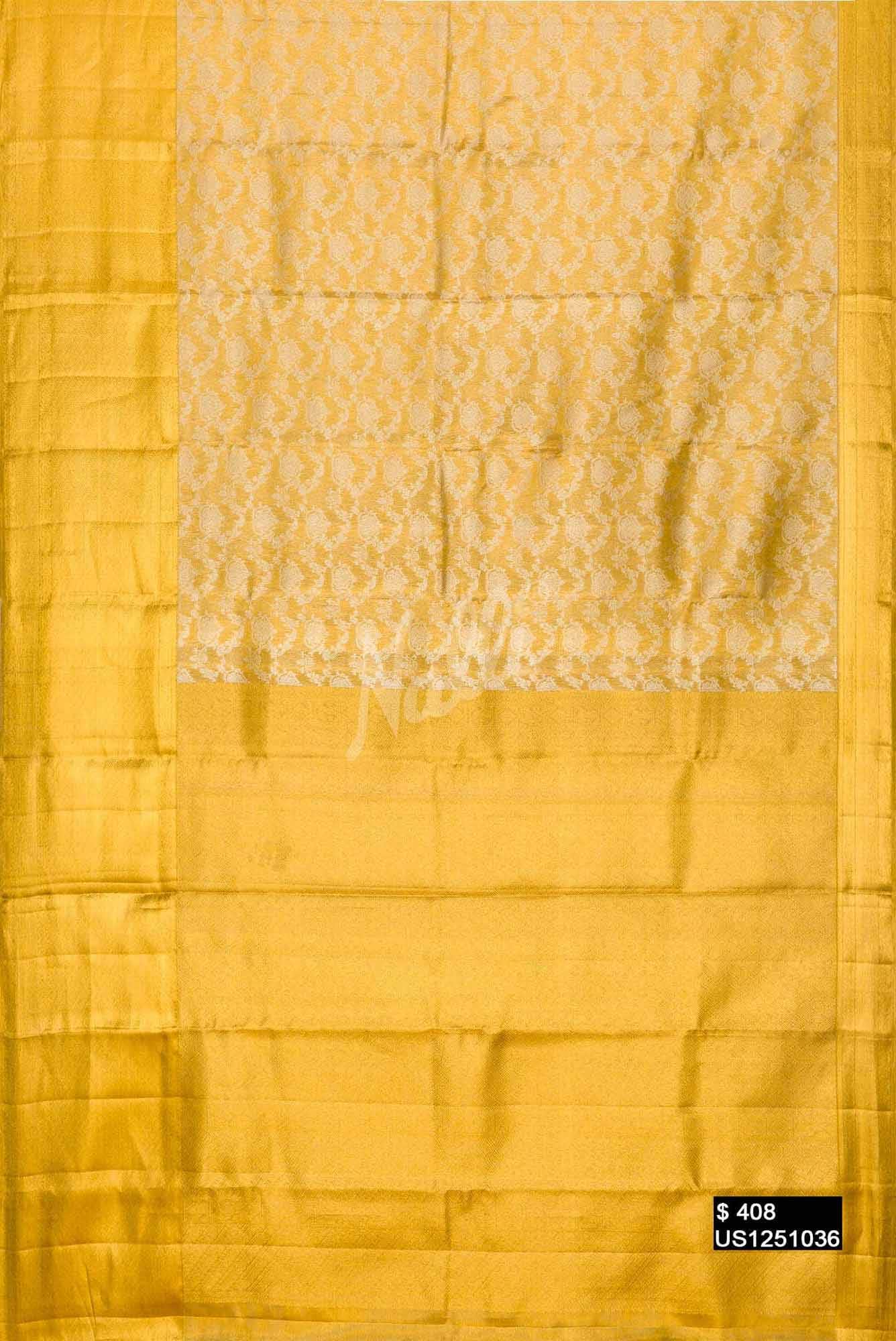 Gold Kanchipuram Tissue Silk Saree