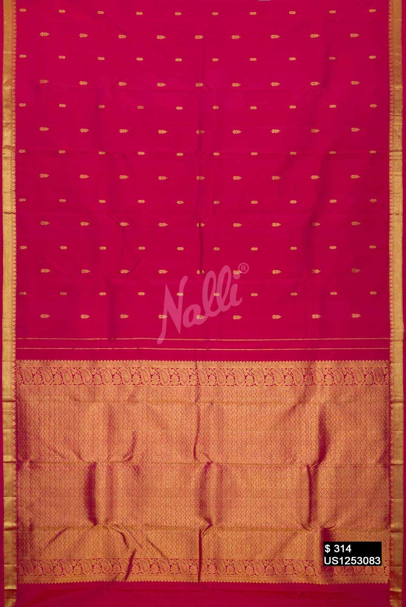 Pink Kanchipuram Silk Saree