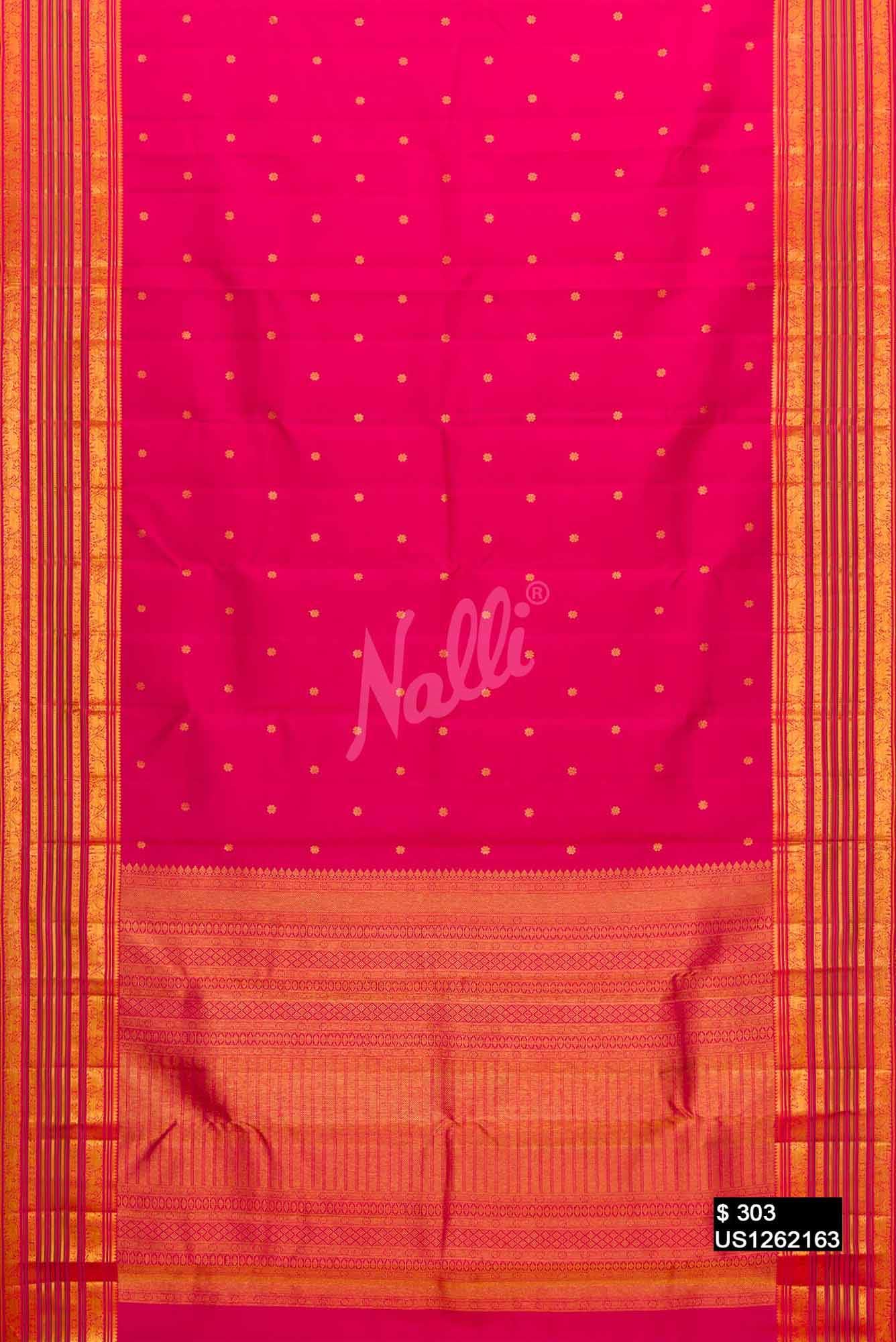 Pink Kanchipuram Silk Saree